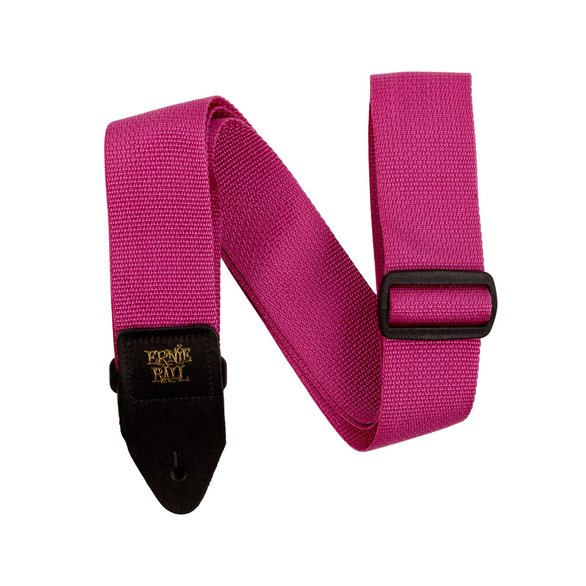 Ernieball 5355 Polypro Guitar Strap   Raspberry & Black