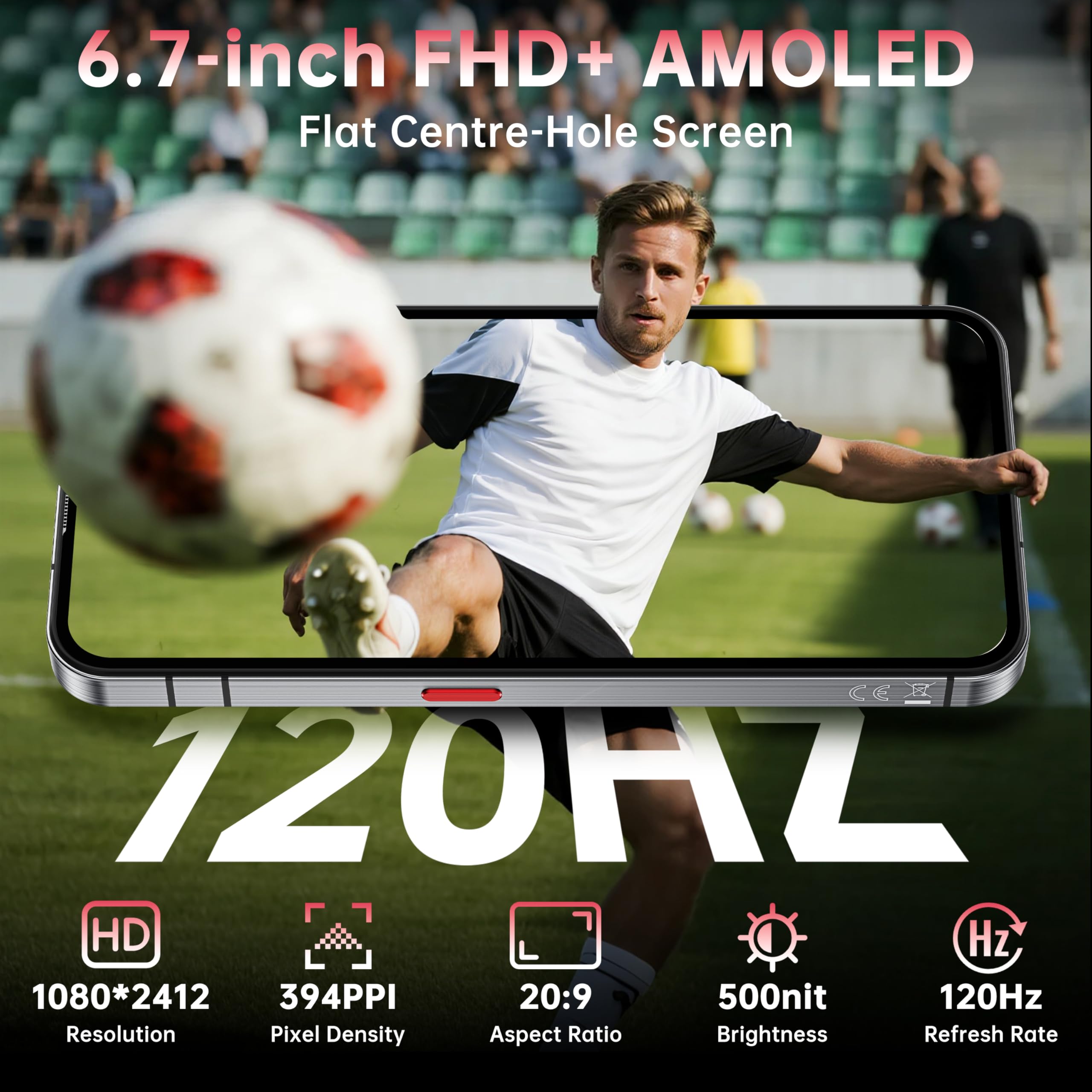 Oukitel Wp210 Rugged Smartphone Unlocked - Android 15 Cellphone, 36Gb+512Gb Rugged Phones, 6.7 Fhd+ Amoled, Mtk Dimensity 8200,