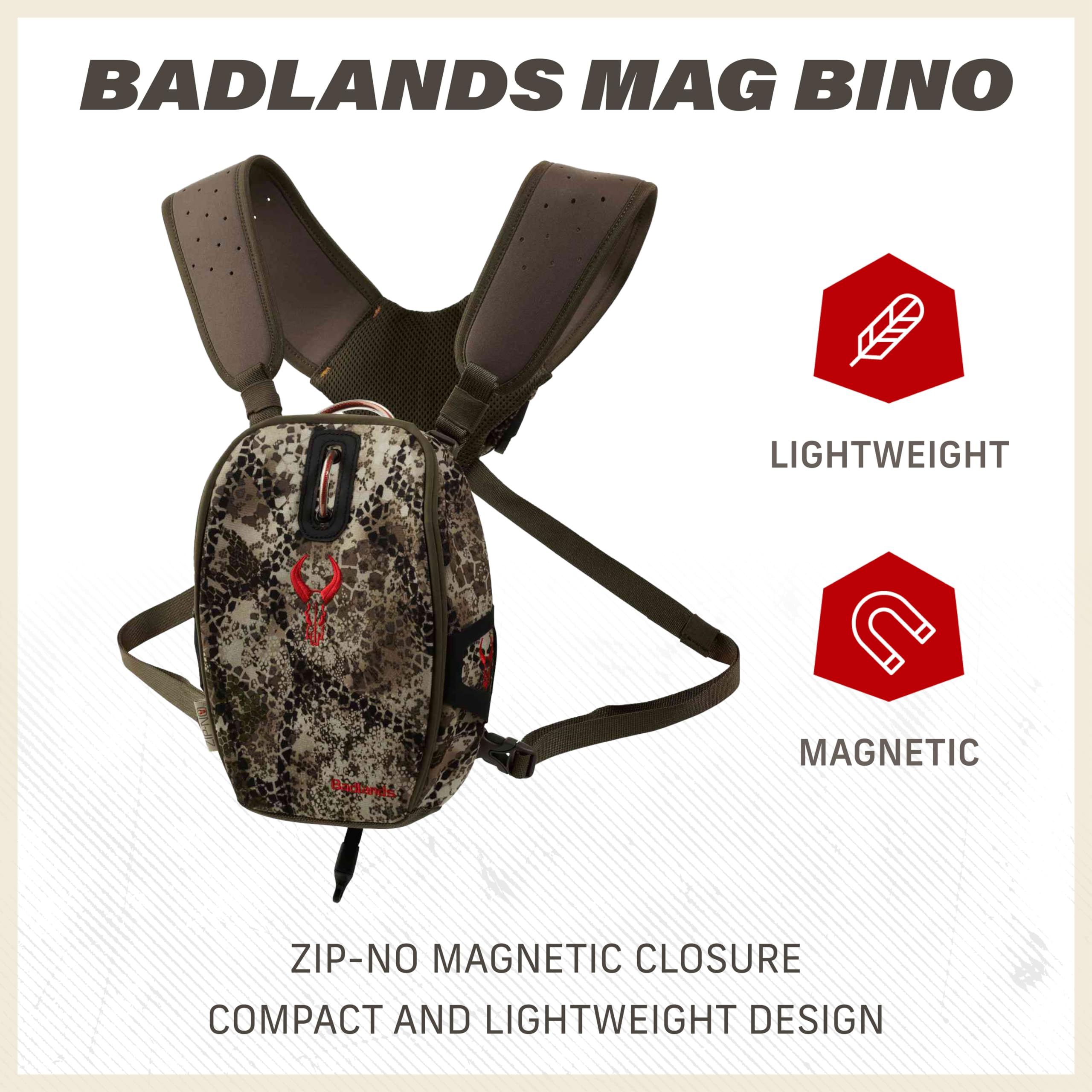 Badlands Mag Bino Case   Hydration Compatible Binocular Case, Mud