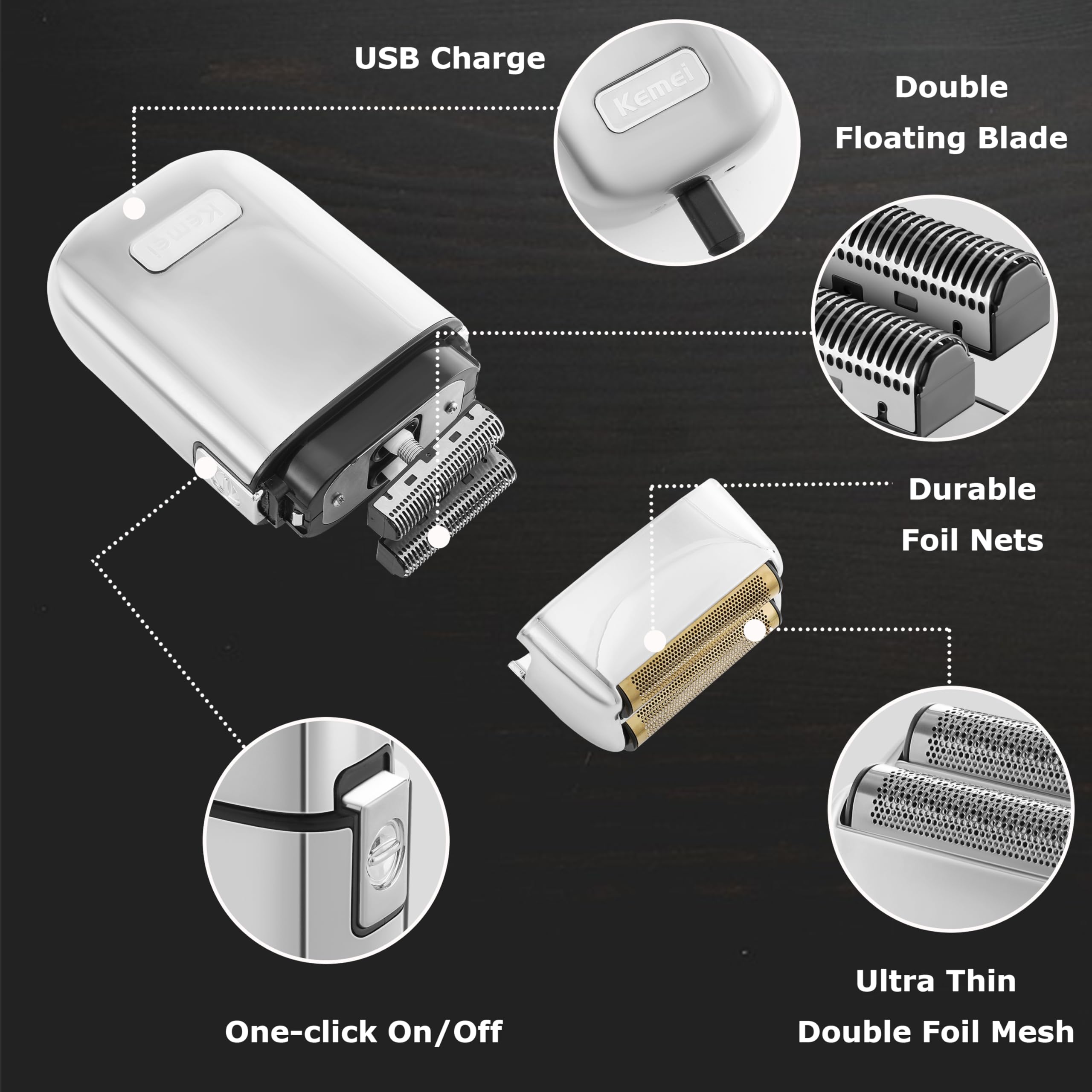 Kemei Electric Shaver