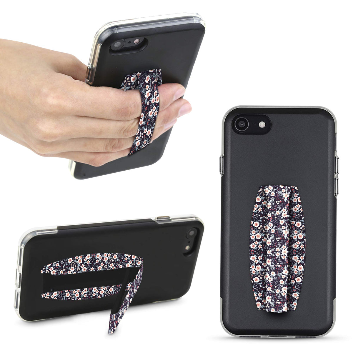 Gear Beast Universal Cell Phone Grip   Ultra Slim Elastic Finger Holder & Phone Stand