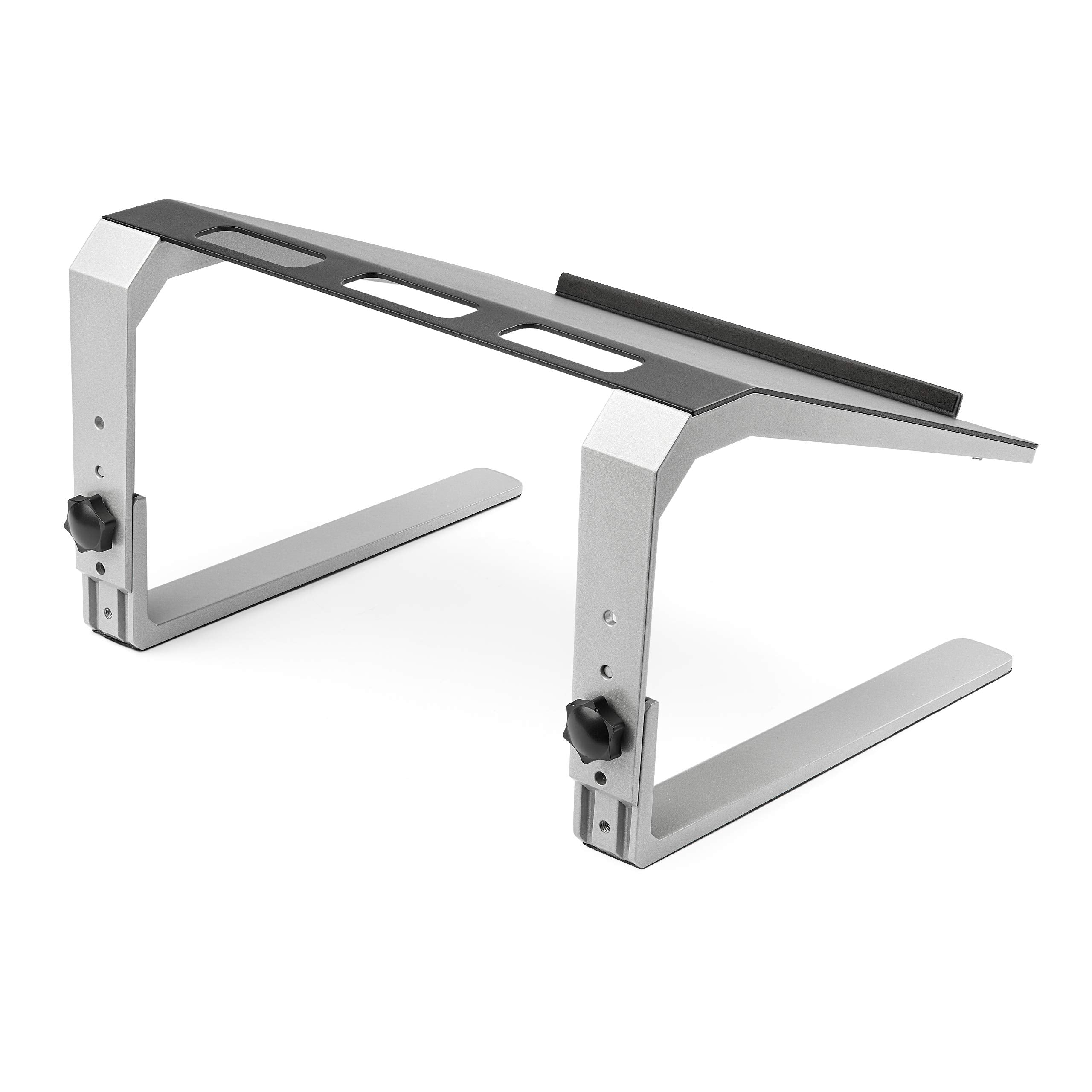 Startech.Com Adjustable Laptop Stand - Heavy Duty Steel & Aluminum - 3 Height Settings - Tilted - Ergonomic Laptop Riser For Des