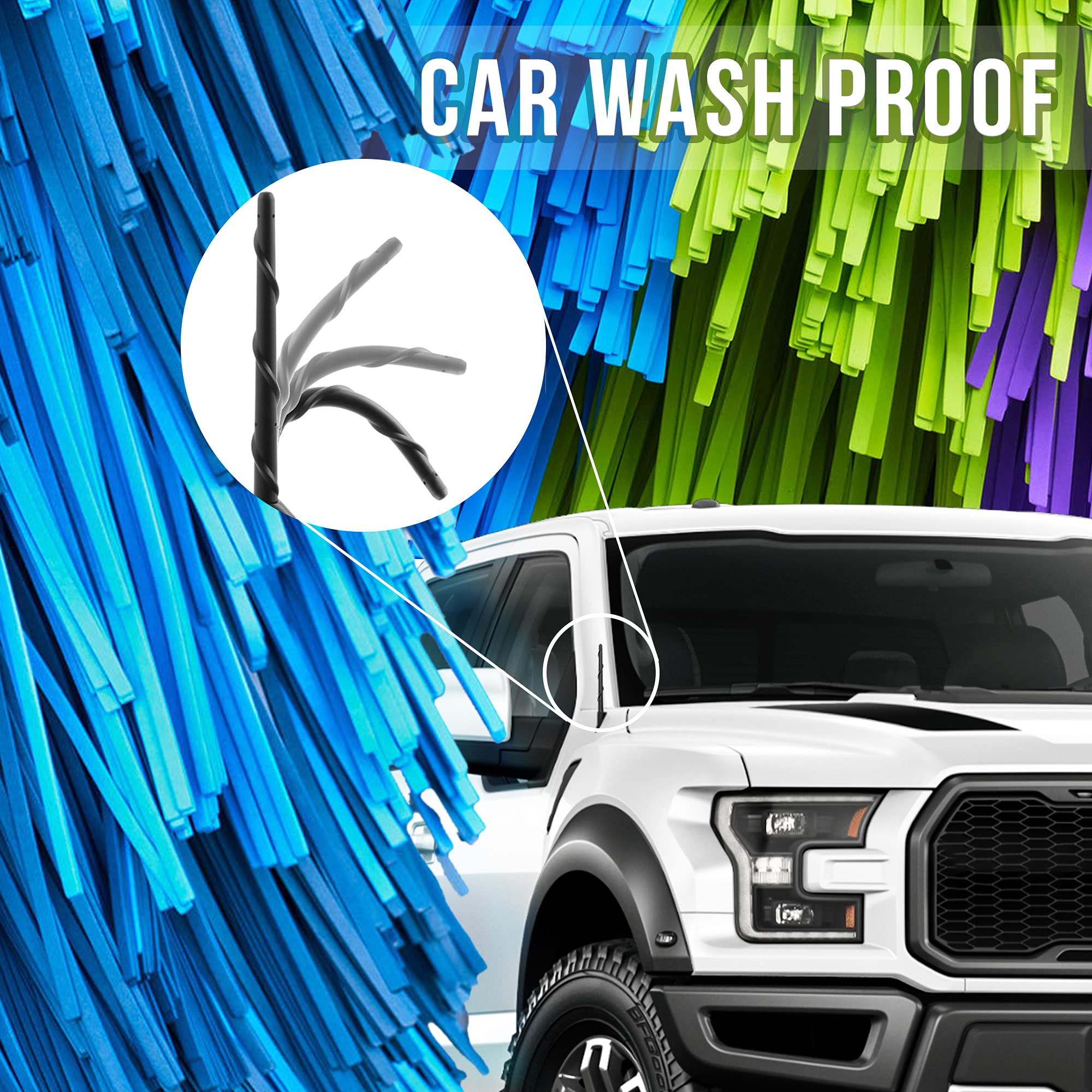 Ksaauto Antenna For Dodge Ram 1500 2500 3500 2009 2024 Dodge Ram 1500 Accessories, 7 Inch Dodge Ram Classic Warlock Radio Antenn