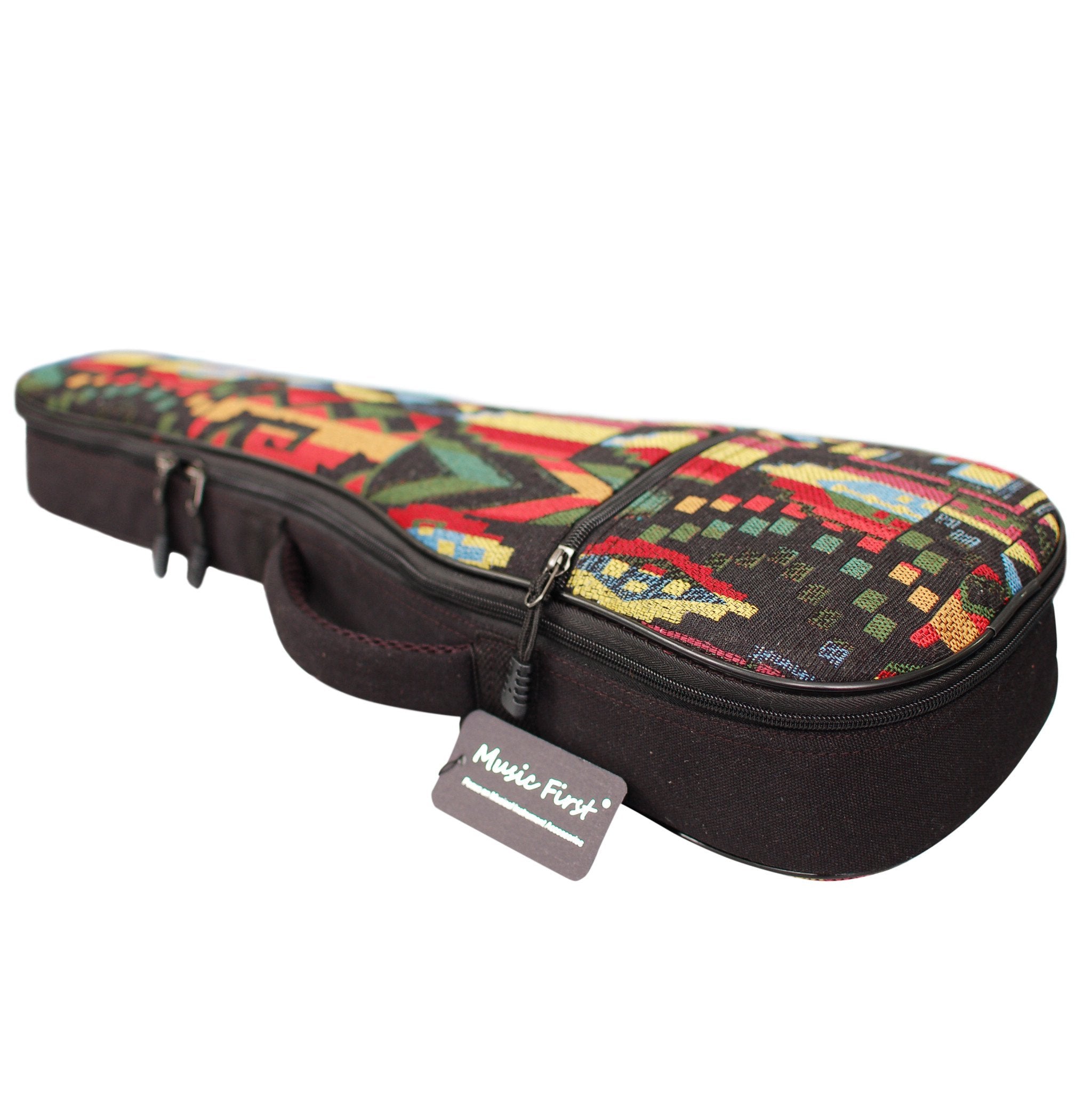 Music First Woven ''The Native'' Vintage Style Ukulele Case Ukulele Bag Ukulele Gig Bag (26~27 Inch Tenor, The Native)