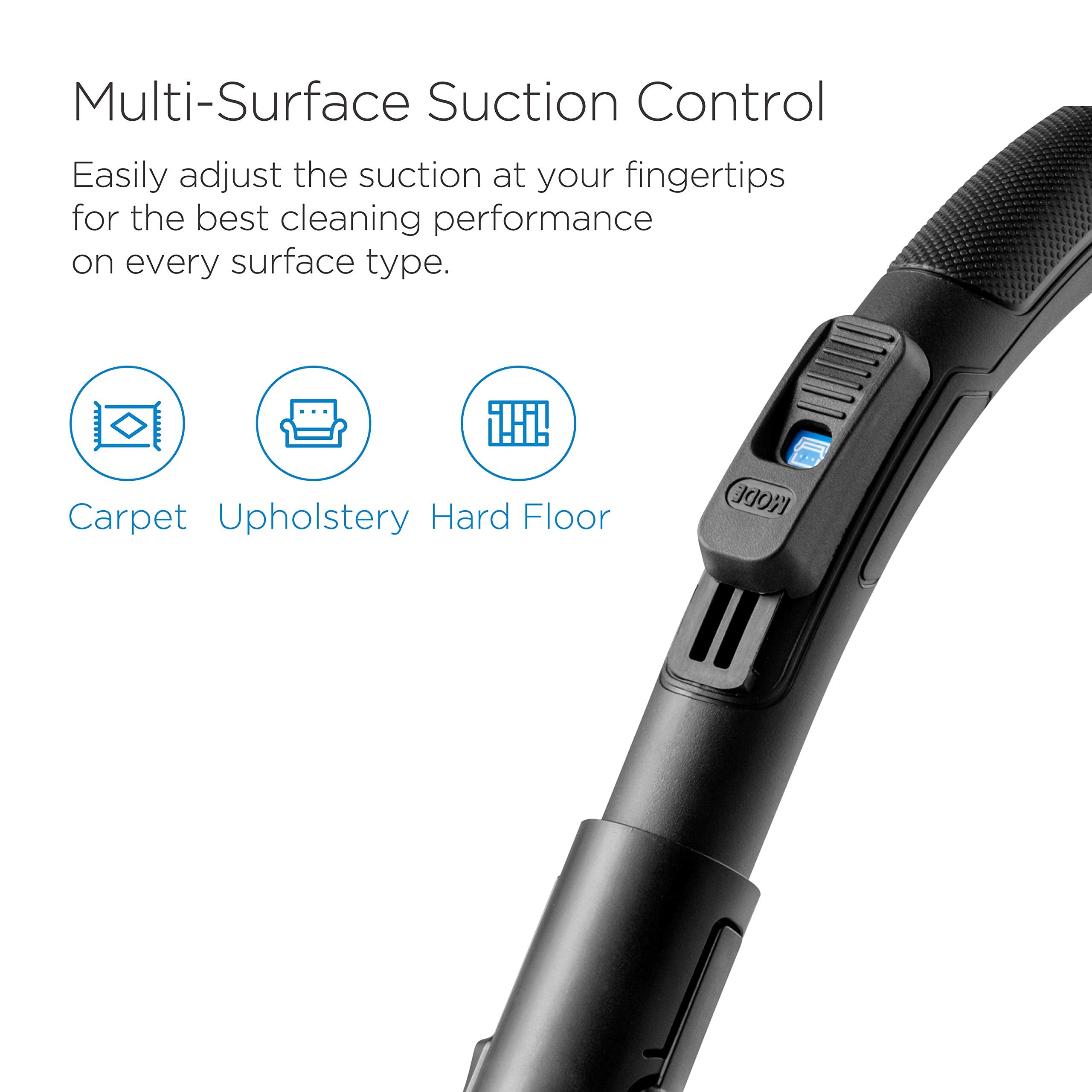 Eureka Bagless Canister Vacuum Cleaner, Lightweight Vac For Carpets And Hard Floors, W/Filter, Blue