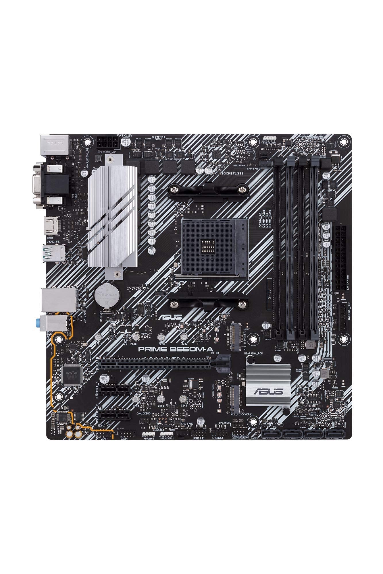 Asus Prime B550M-A/Csm Amd Am4 (3Rd Gen Ryzen) Microatx Commercial Motherboard (Pcie 4.0, Ecc Memory, 1Gb Lan, Hdmi 2.1/D-Sub, 4