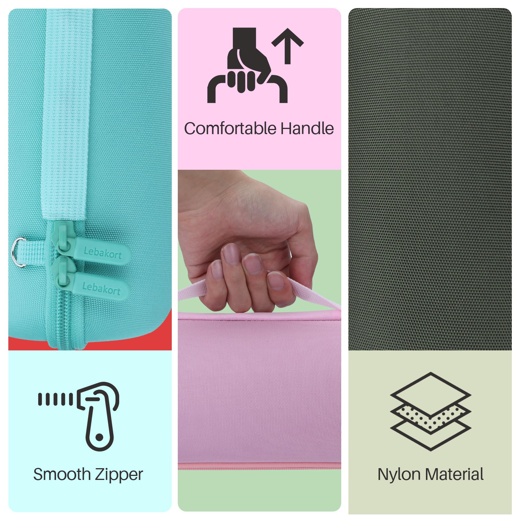 Lebakort Hard Case Compatible With Jbl Charge 5 Charge 4 Waterproof Bluetooth Speaker (White Case)