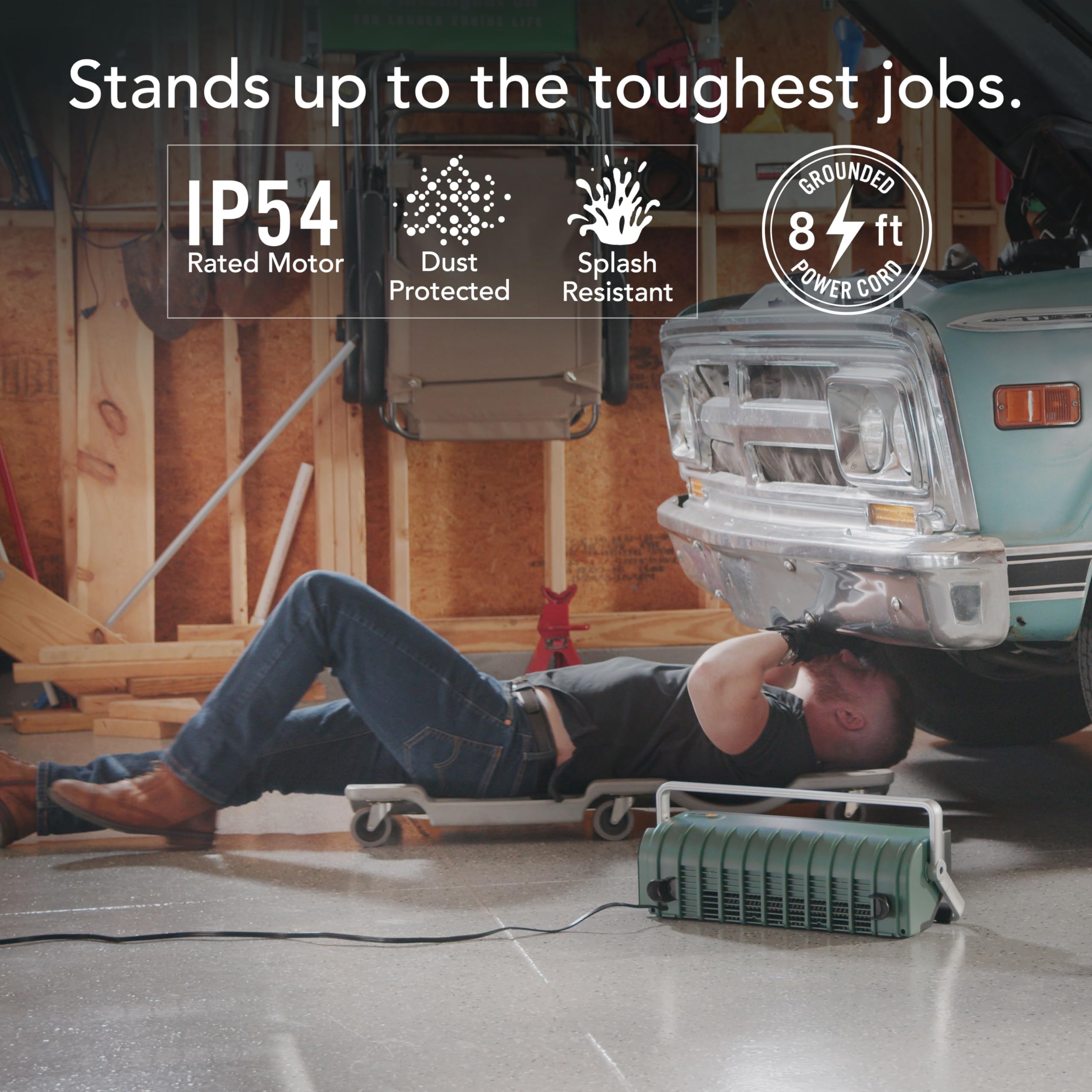 Vornado Bxr Hd Heavy Duty Air Circulator, 3 Speed High Velocity Powerful Shop Blower Fan, Multidirectional And Multipurpose Elec