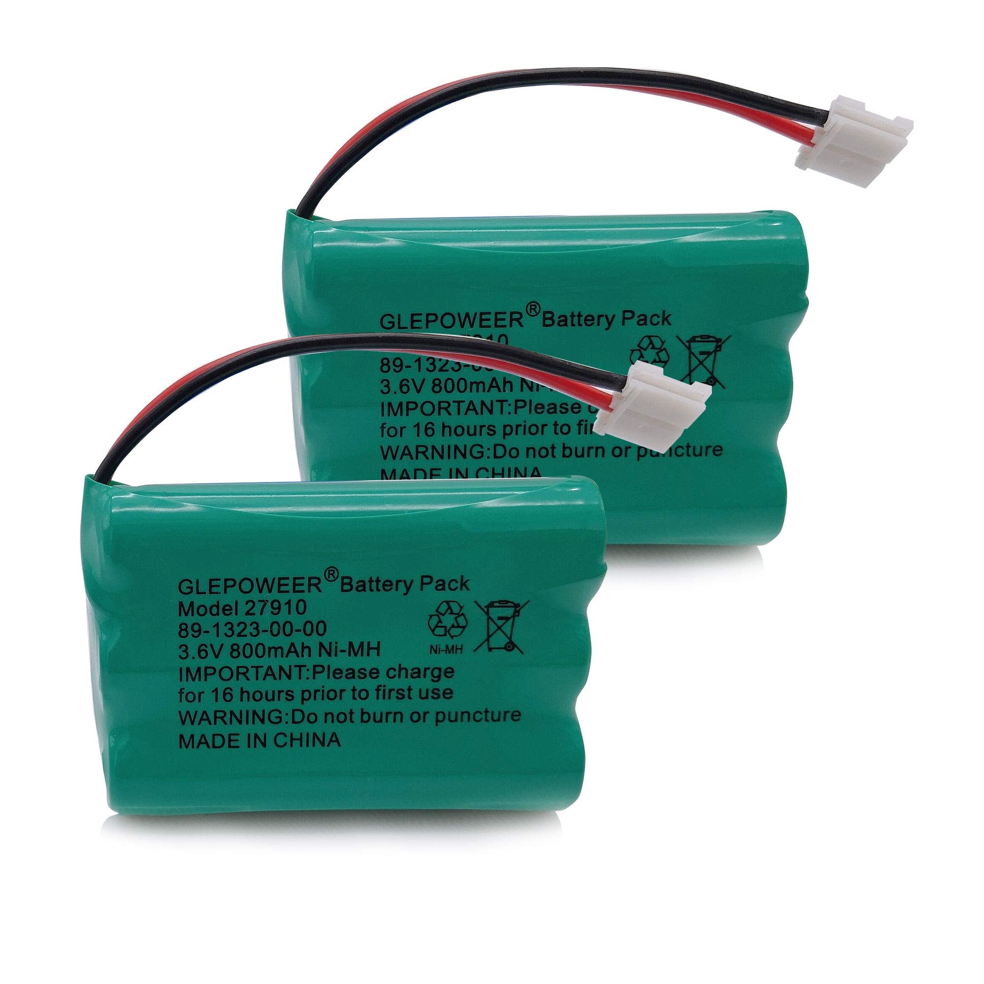 Glepoweer 27910 Cordless Phone Battery Compatible With 89 1323 00 00 E1112 E2801 Tl72108 Sd 7501 23 959 Cordless Handsets(2 Pack