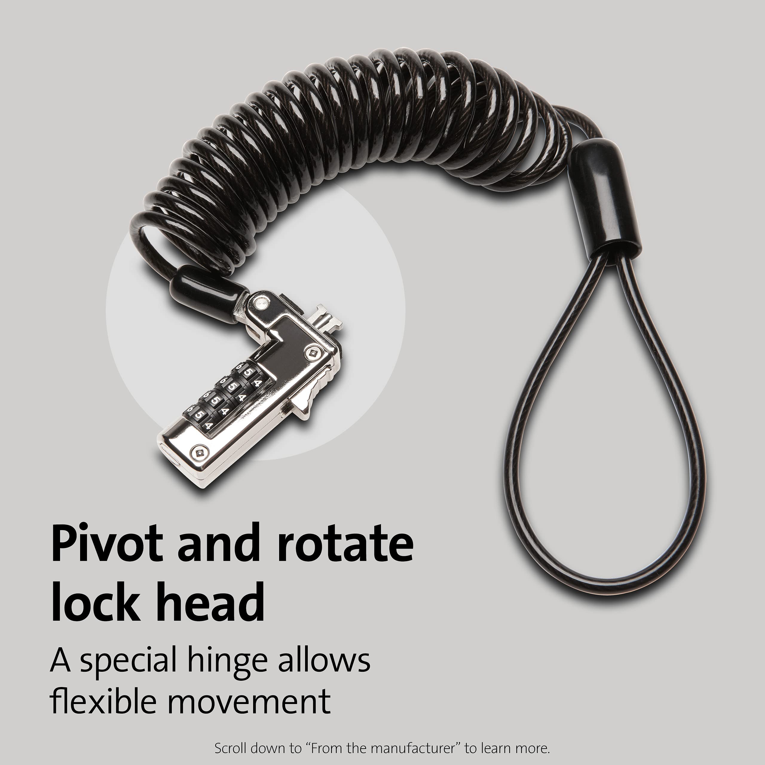 Kensington Slim Nanosaver Portable Combination Lock For Nano Slot (K60627Ww)