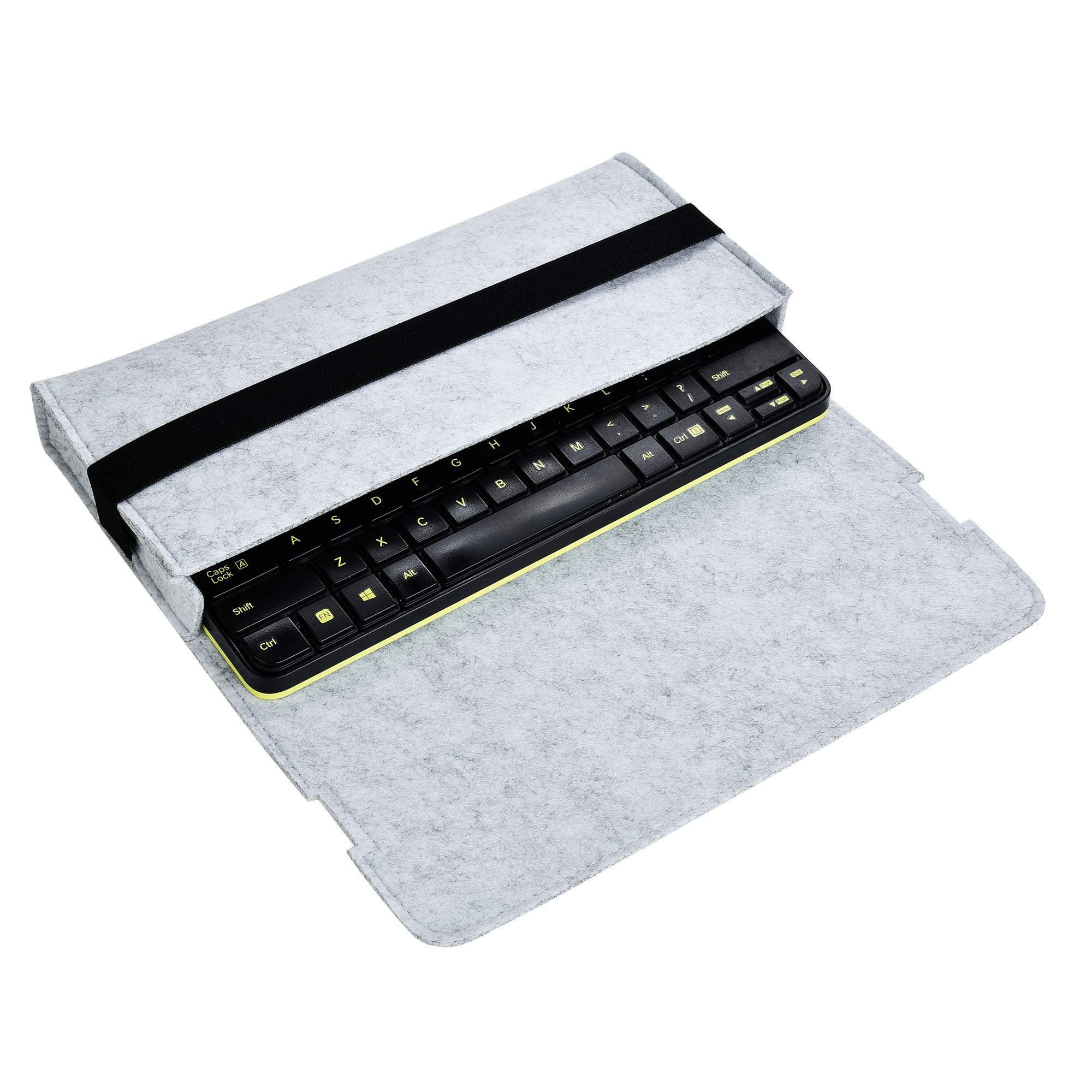 Wesappinc Keyboard Sleeve Travel Bag Dust Cover For Full Size Mechanical And Standard Gaming Esports Keyboards (L(104/108 Key Up