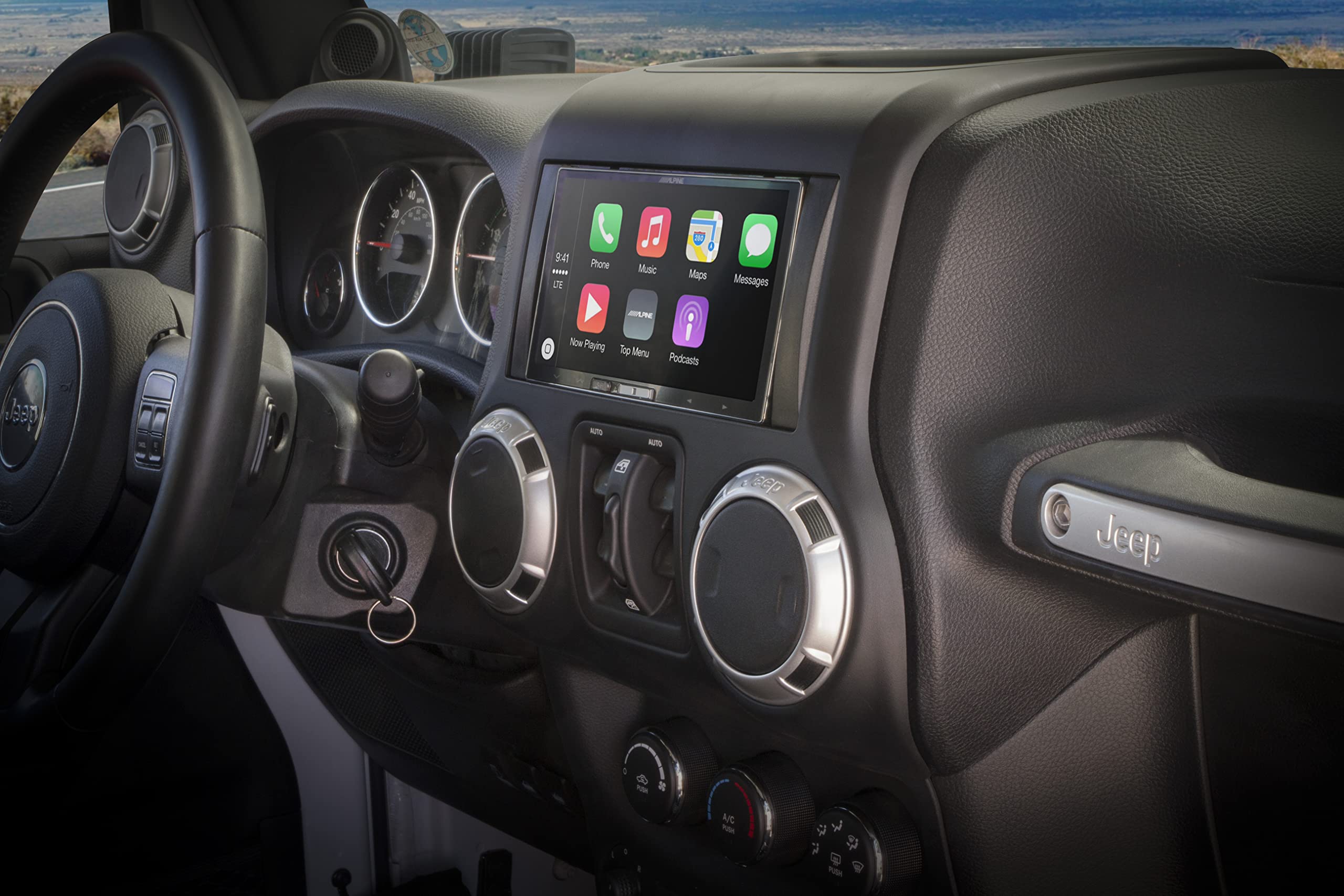 Scosche CR1291B Double DIN Radio Install Dash Kit Compatible with Select 2007 19 Chrysler, Dodge, Jeep, Mitsubishi and VW Vehicles   Car Stereo Install Kit   See Fit Guide in Images to Verify Vehicle