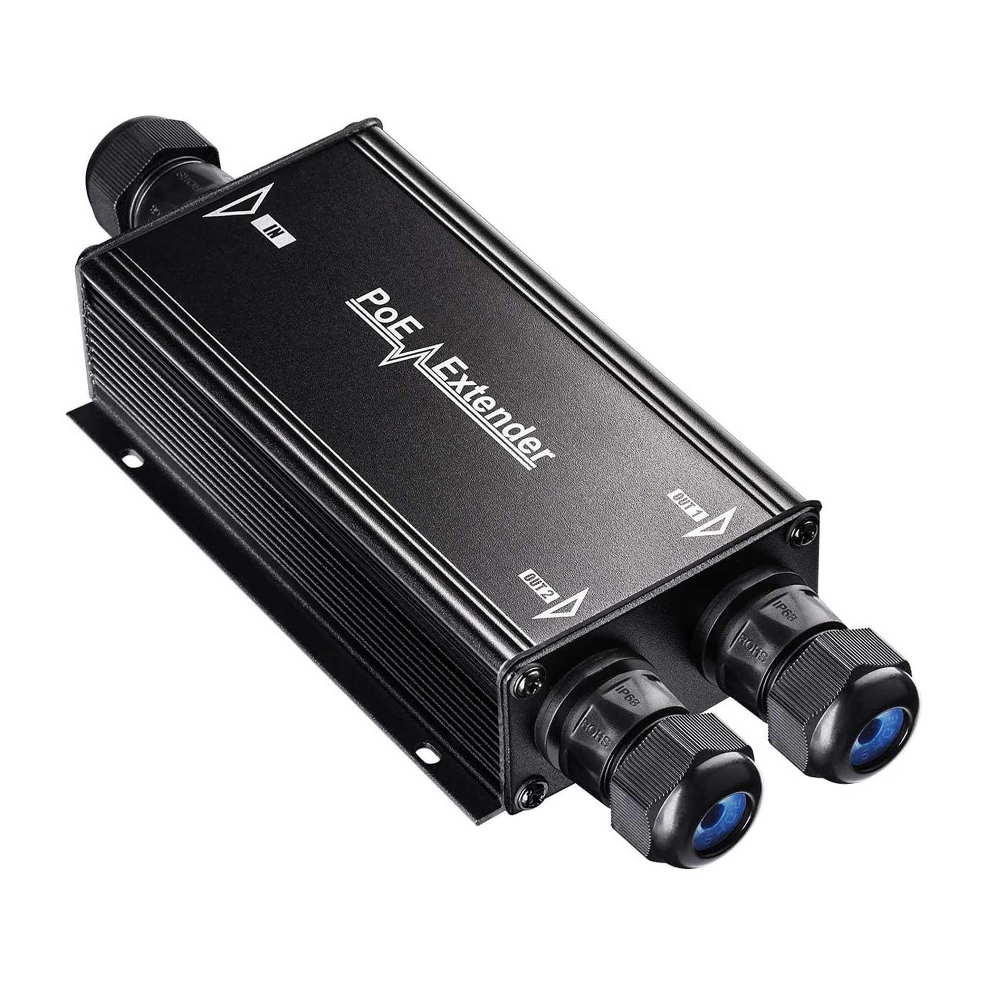 Cudy 2 Channel Gigabit Outdoor Poe Extender,2 Output Poe Ports, Ip67 Waterproof, 10/100/1000Mbps, Poe Repeater/Poe Amplifier/Poe Booster, Wall Mount, Comply With 802.3Bt / 802.3At / 802.3Af