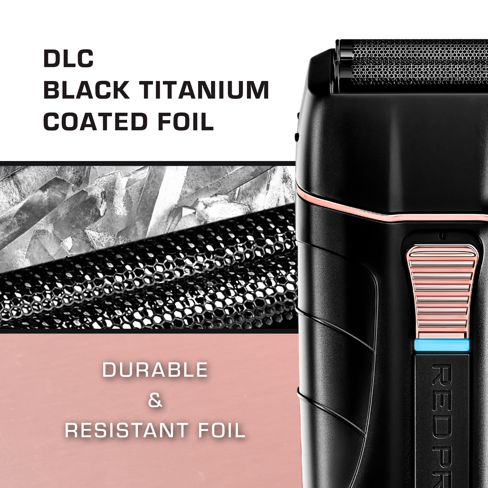 Red Pro Titanium Foil Shaver Cord/Cordless Shaver For Men, Powerful Electric Razor Usb C Rechargeable, Up To 170 Minutes Of Run