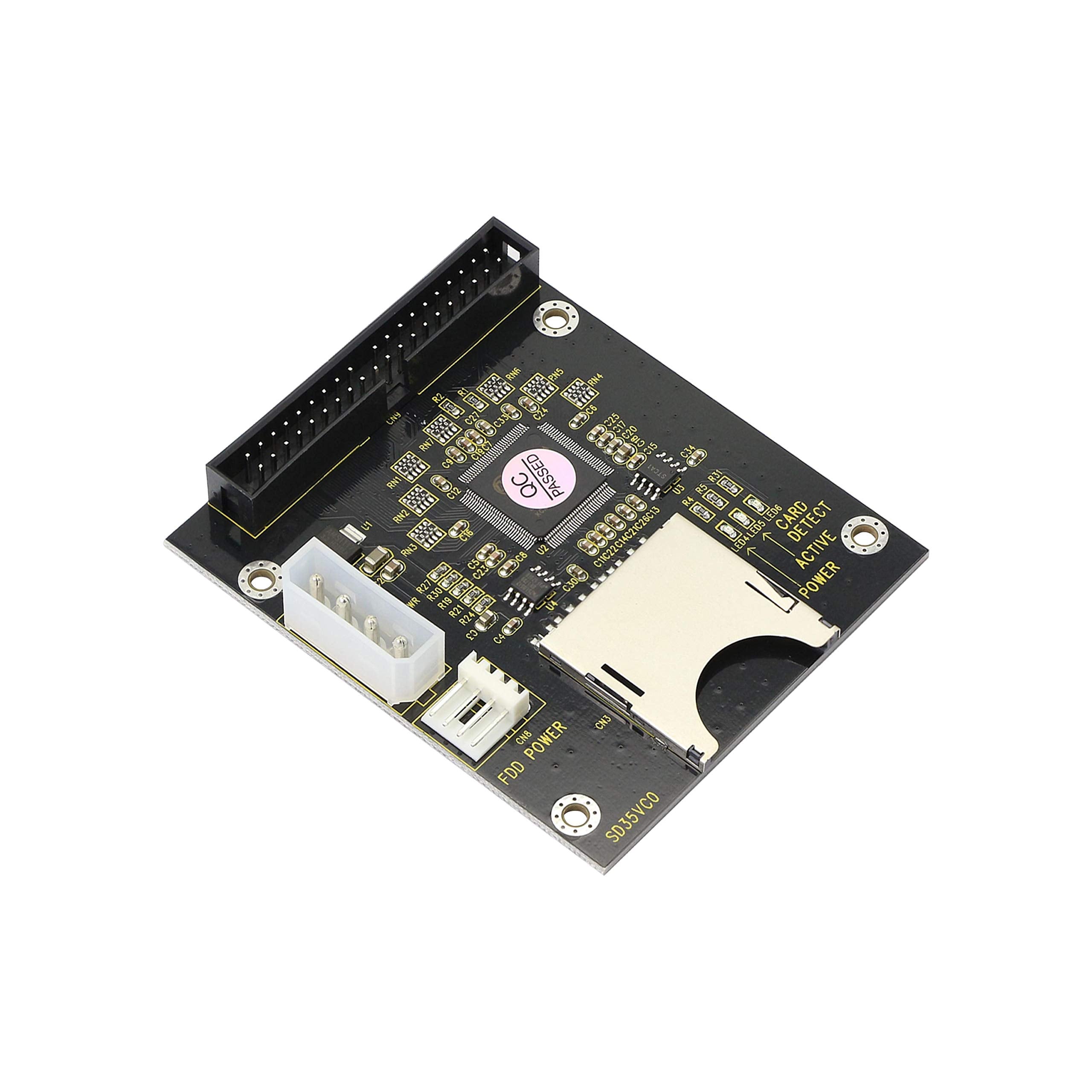 Gintooyun Sd Sdhc Sdxc Mmc To 3.5'' 40Pin Male Ide Adapter Card Sd Memory Card To Ide Hard Disk Drive Adapter