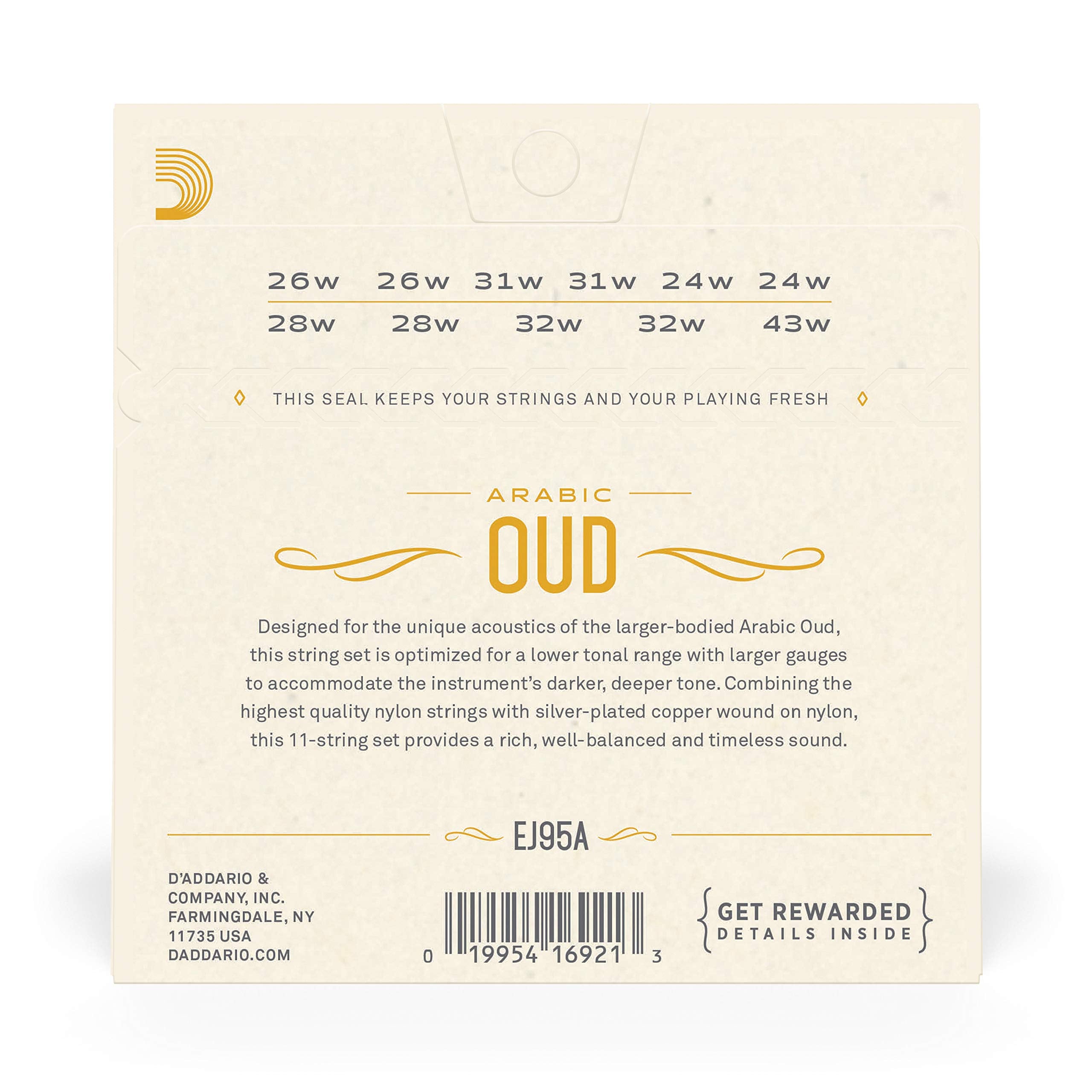Daddario Ej95A Arabic Oud Strings