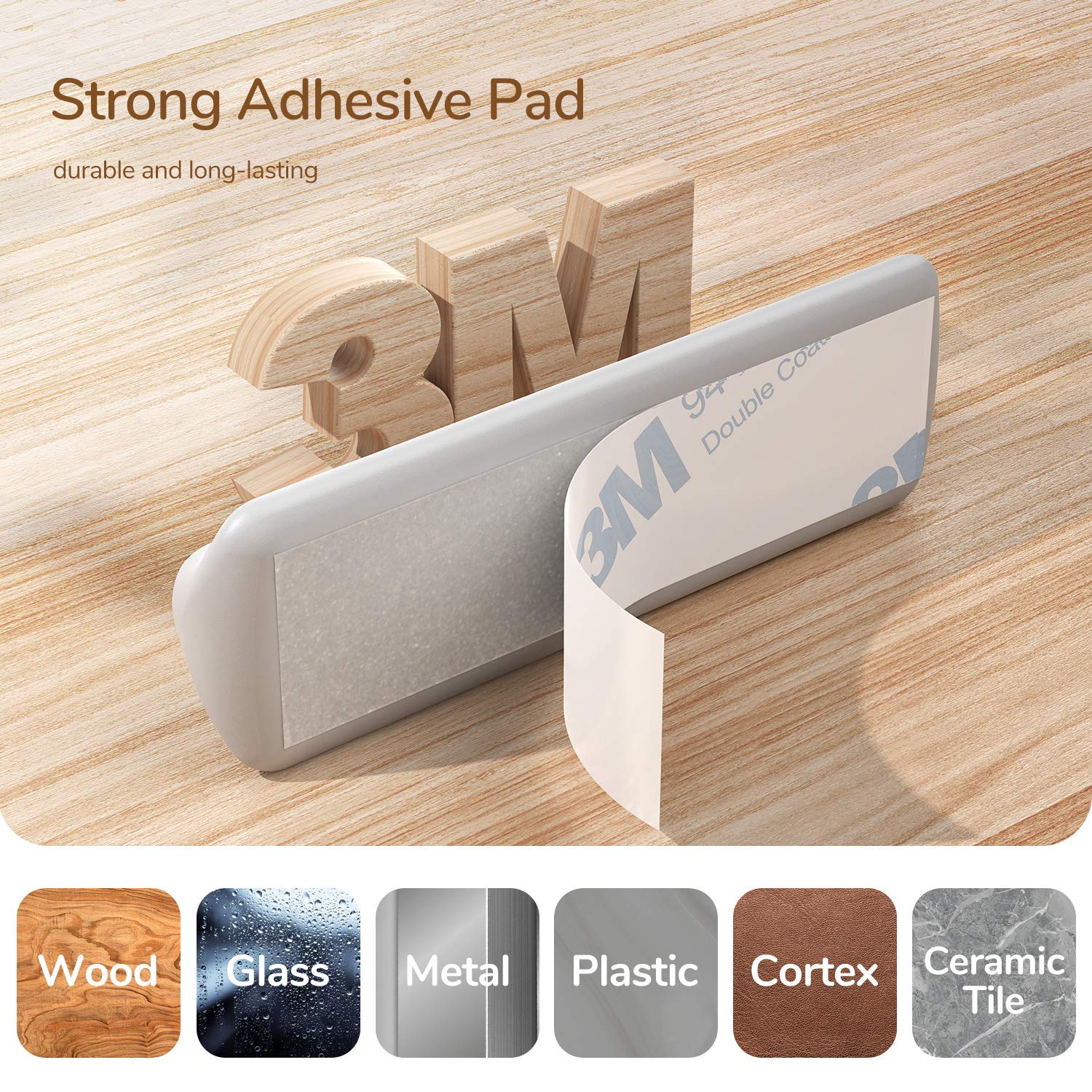 Syncwire Cable Clips, 5 Pack Gray Cord Organizer Cable Management Self Adhesive Cable Holder For Organizing Cable Cords, Ideal F