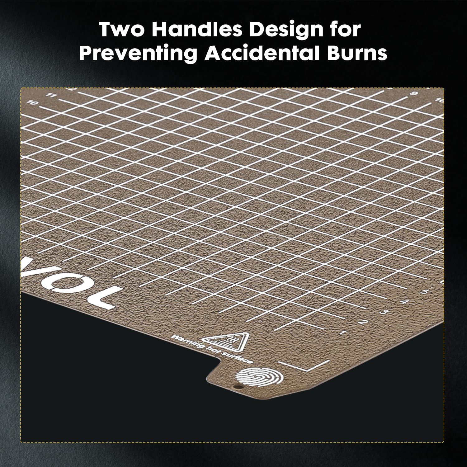 Sovol Sv06 Flexible Steel Platform With Textured Pei Surface And Magnetic Bottom Sheet With Adhesive 235X235Mm For Creality Ende