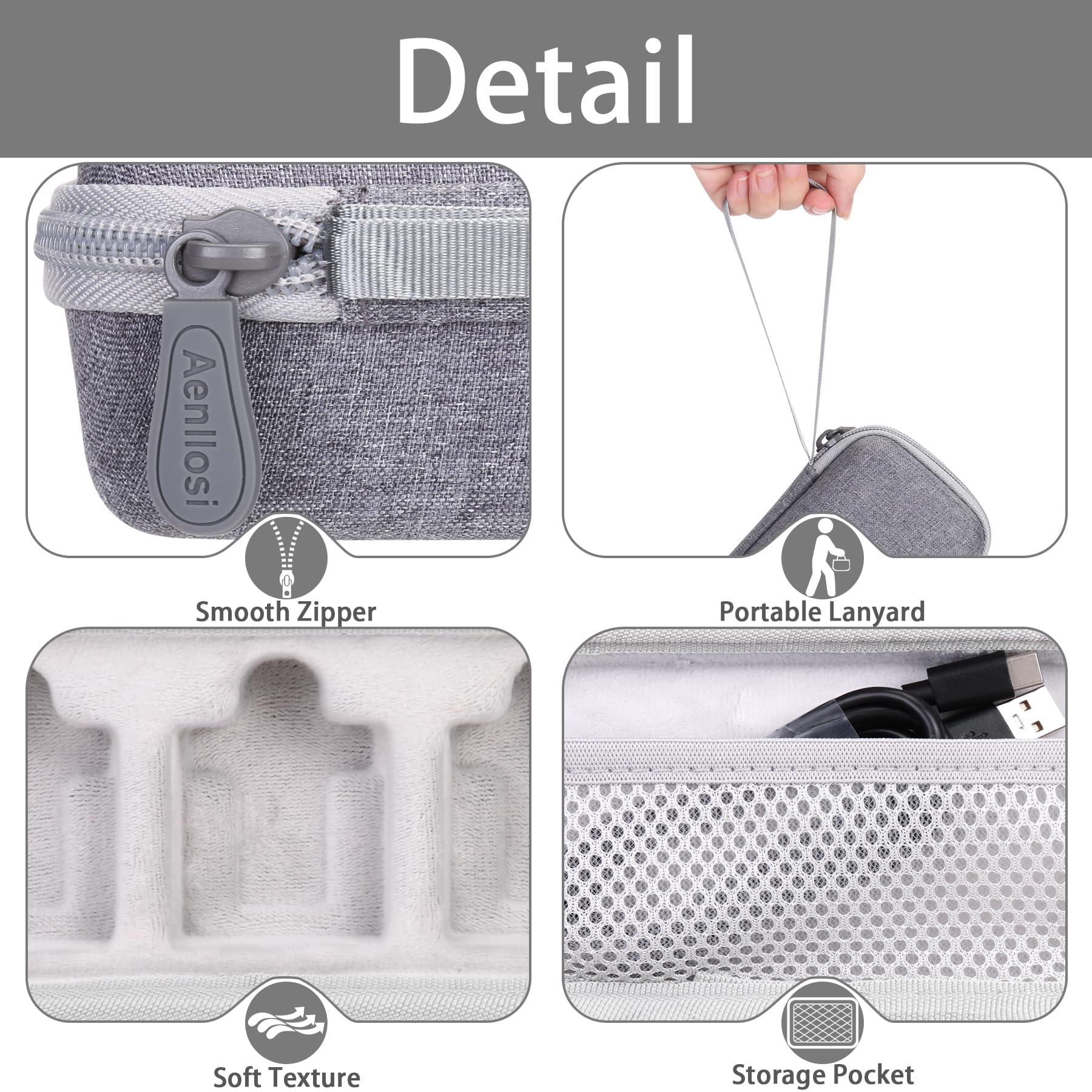 Aenllosi Hard Carrying Case Compatible With Rode Wireless Me Clip/Wireless Go Ii Dual Channel Compact Digital Wireless Microphon