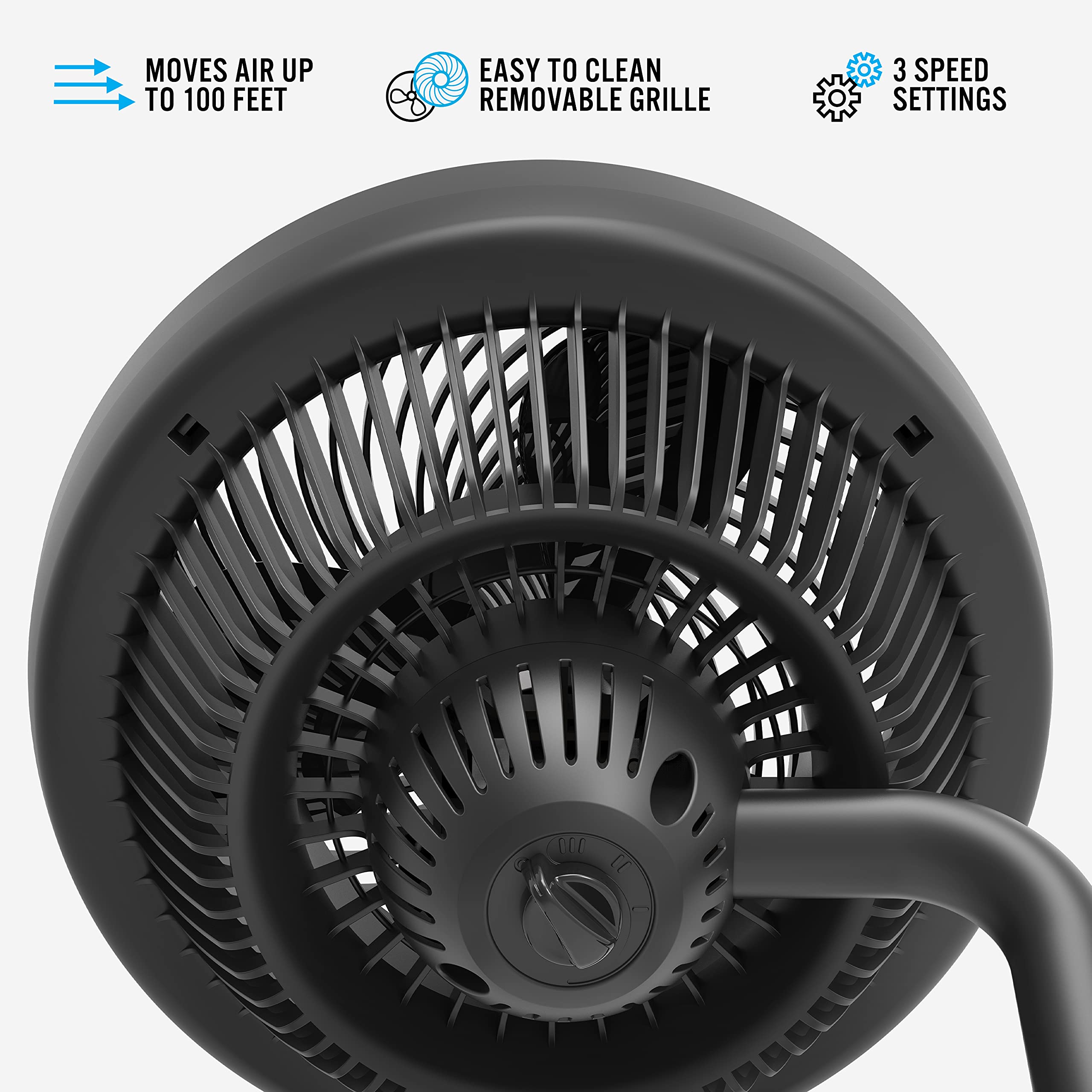 Vornado 723 Full Size Whole Room Air Circulator Fan,Black,Large