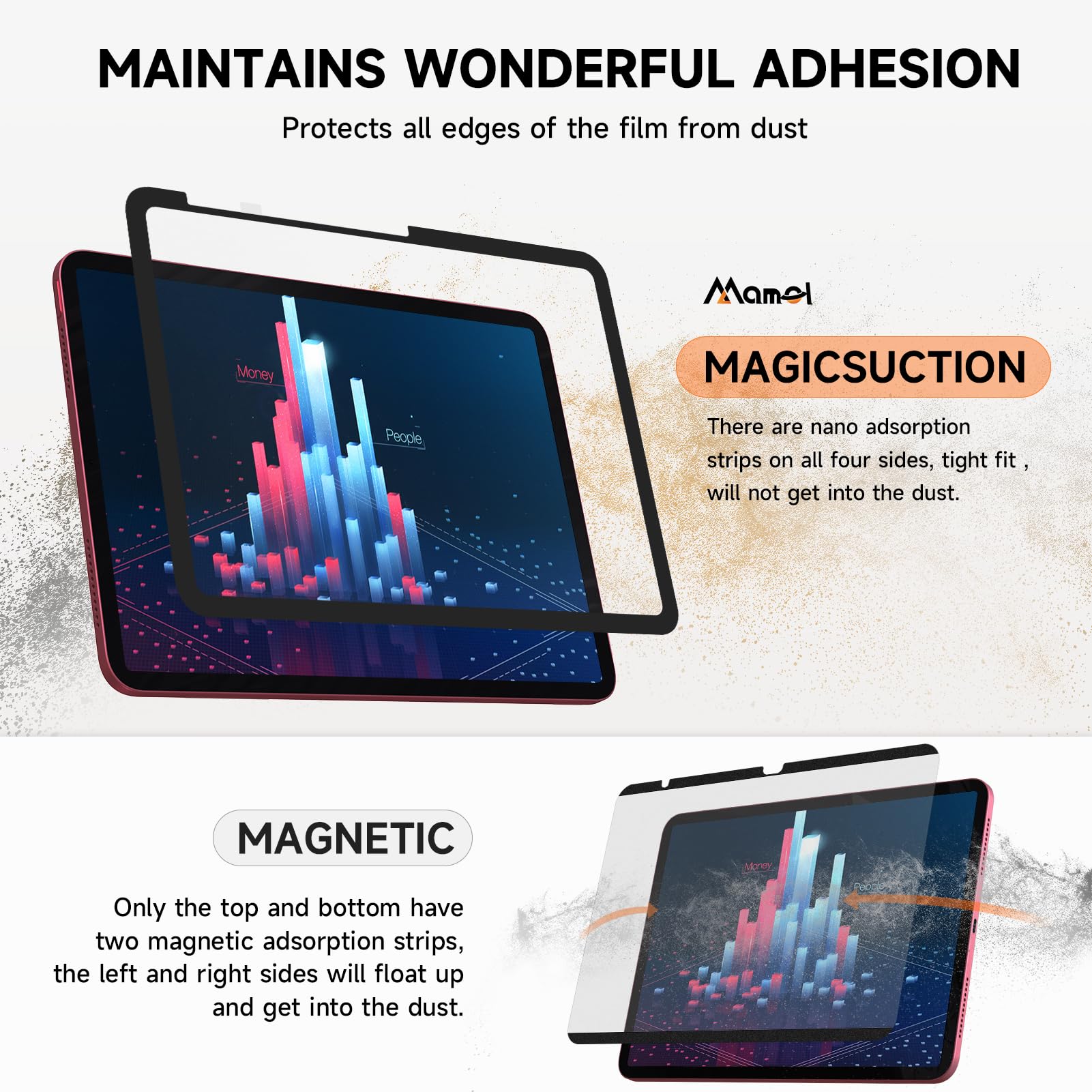 Mamol Paper Screen Protector For Ipad 10Th Generation 10.9 Inch 2022, Write And Draw Like On Paper, Ipad 10.9In Anti Glare Scree