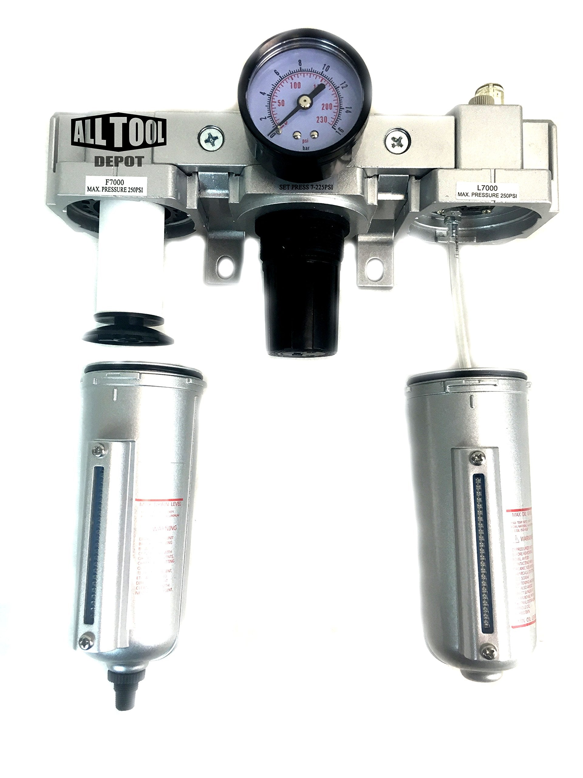 3/4'' Npt Compressed Air Preparation Filter/Regulator/Lubricator Frl W Auto Drain
