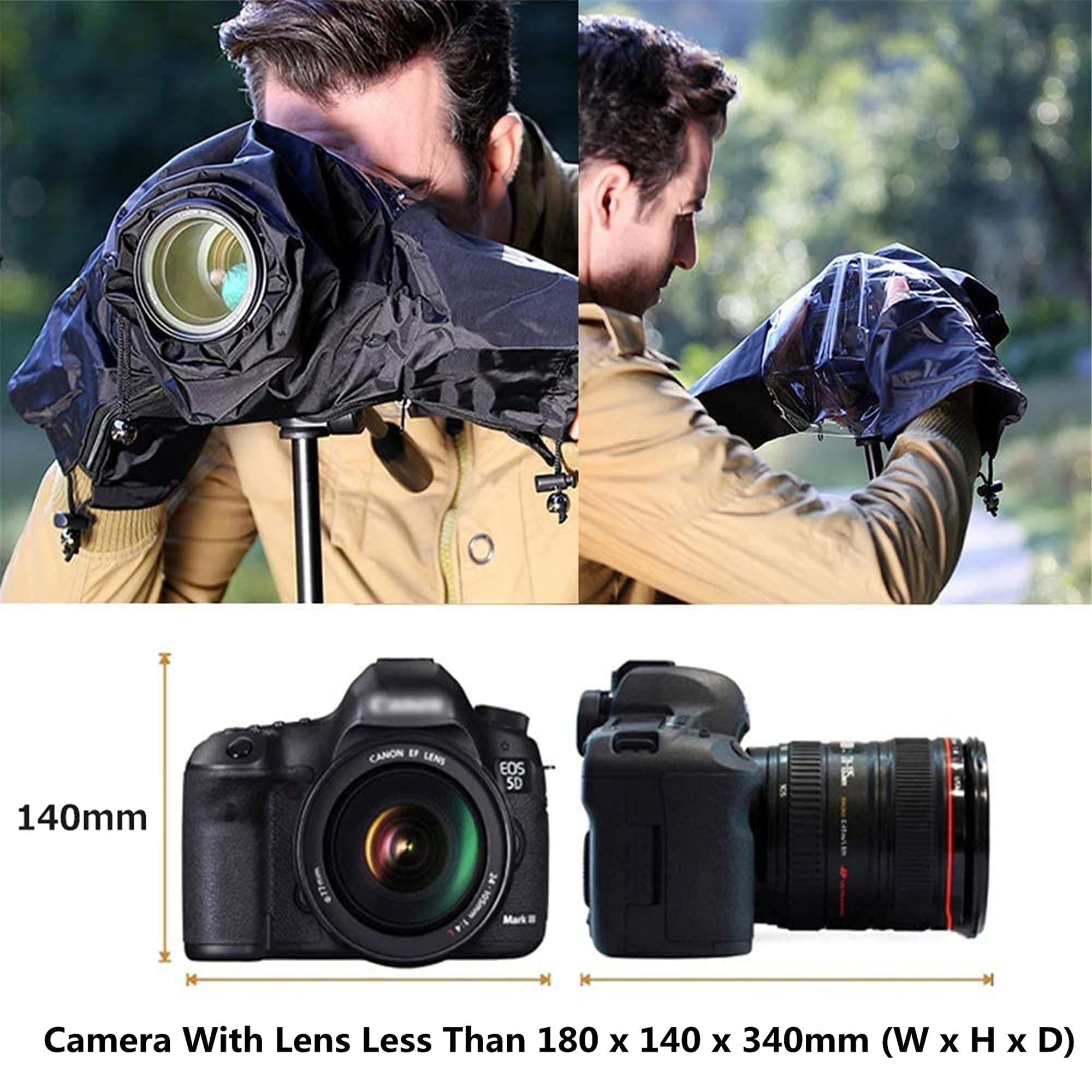 Dslr Mirrorless Camera Rain Cover Sleeve Raincoat Dust Proof Protector For Sony A7R V A7Iv Iii Ii A7C A7Riv A7Riii A7Siii Nikon
