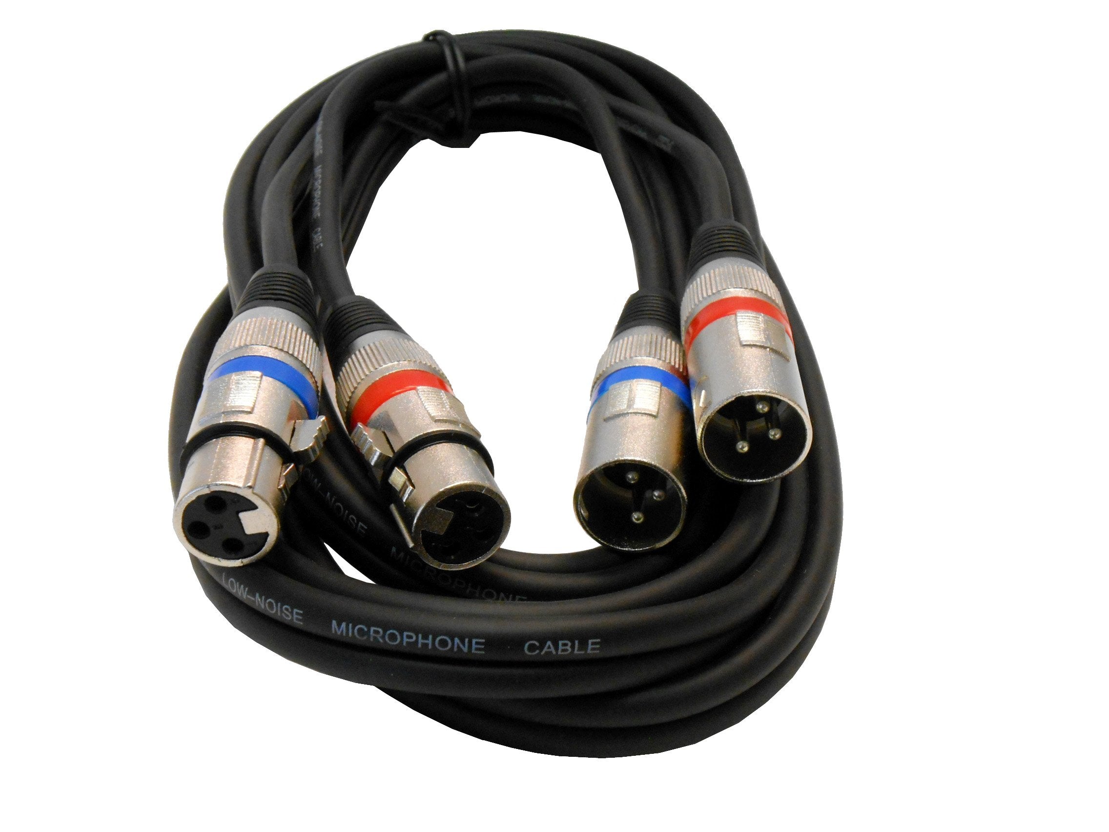 Audio2000'S Dual Xlrf To Dual Xlrm Balanced Audio Cable (Adc203G)