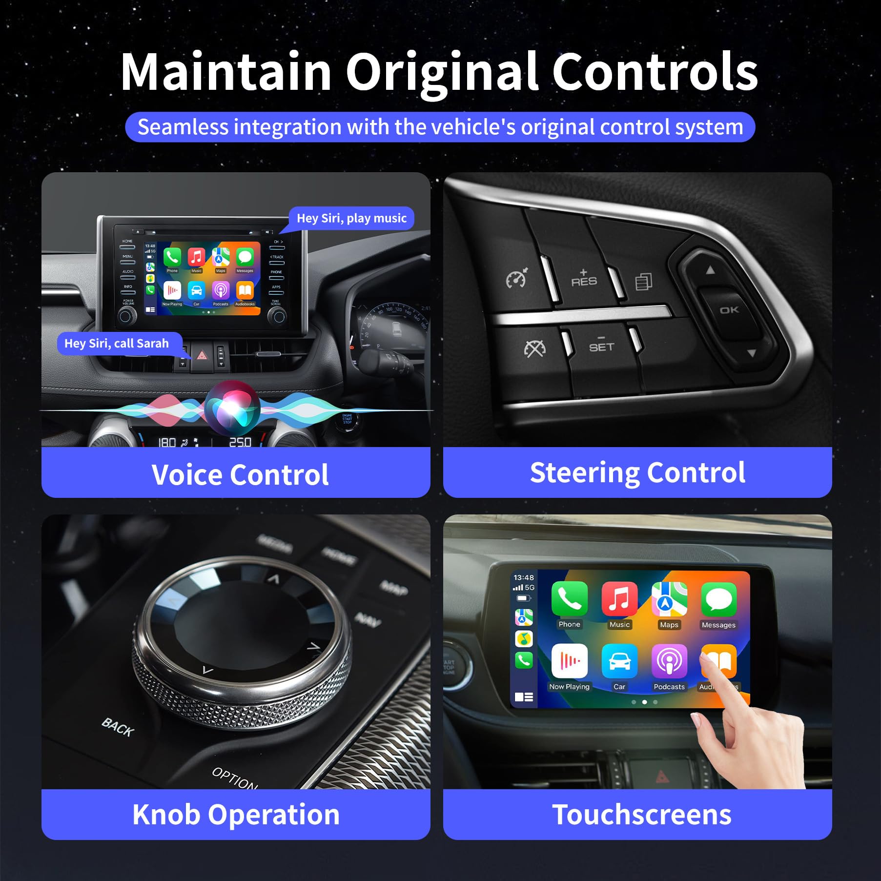 Minjielaa Magic Carplay Ai Box 2.0 Max, Support Netflix/Youtube/Hulu/Prime Video/Tf Card Etc., Qualcomm Multi Core Streaming Vid
