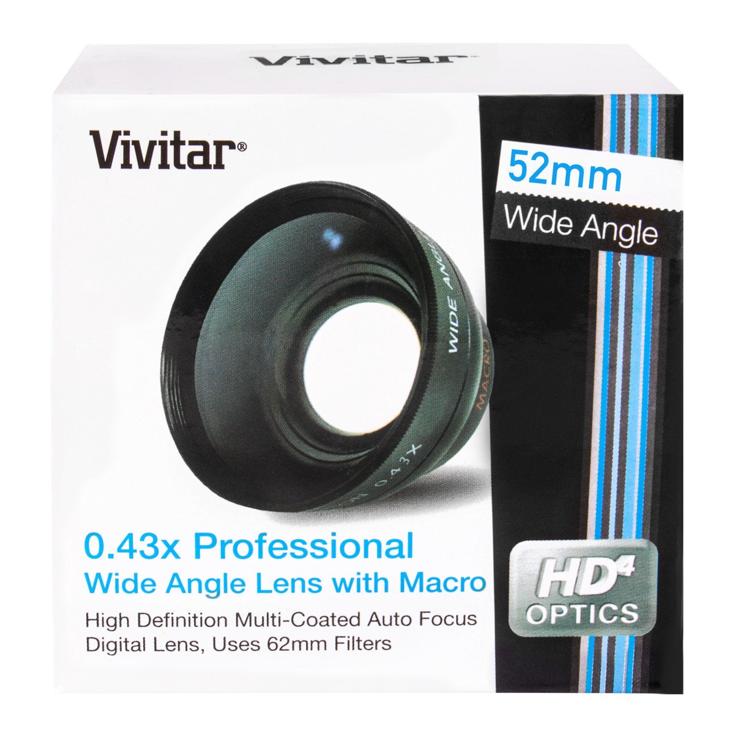 Vivitar .43X Wide Angle Clear Photography Lens 52Mm