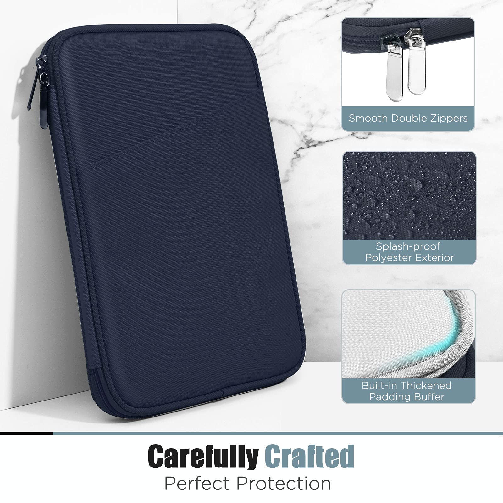 Timovo 8-9 Inch Tablet Sleeve Case Compatible With Ipad Mini 6, Ipad Mini 5/4/3/2/1, Galaxy Tab A7 Lite 8.7/Tab A 8.0/Tab A 8.4,