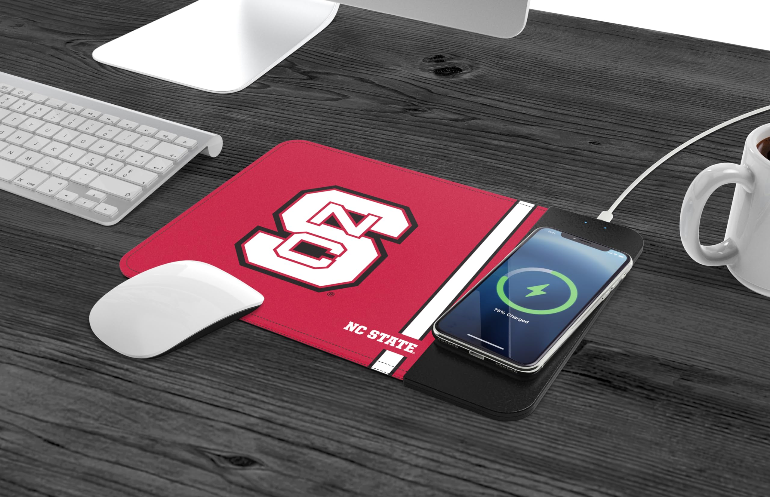 Soar Ncaa Wireless Charging Mouse Pad, Nc State Wolfpack