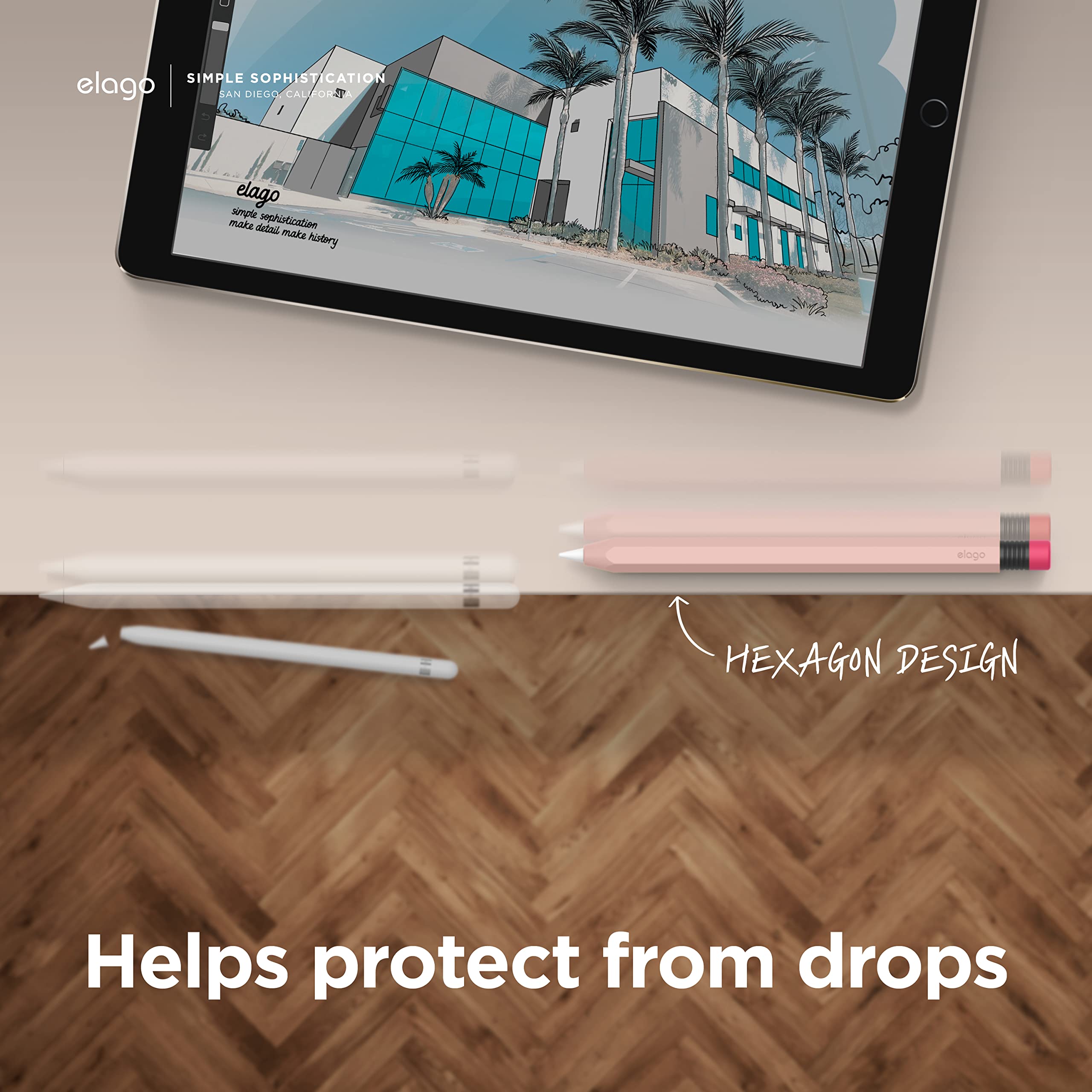 Elago Classic Pencil Case Compatible With Apple Pencil 1St Generation Cover Sleeve, Classic Design, Perfect Grip, Protective Ski