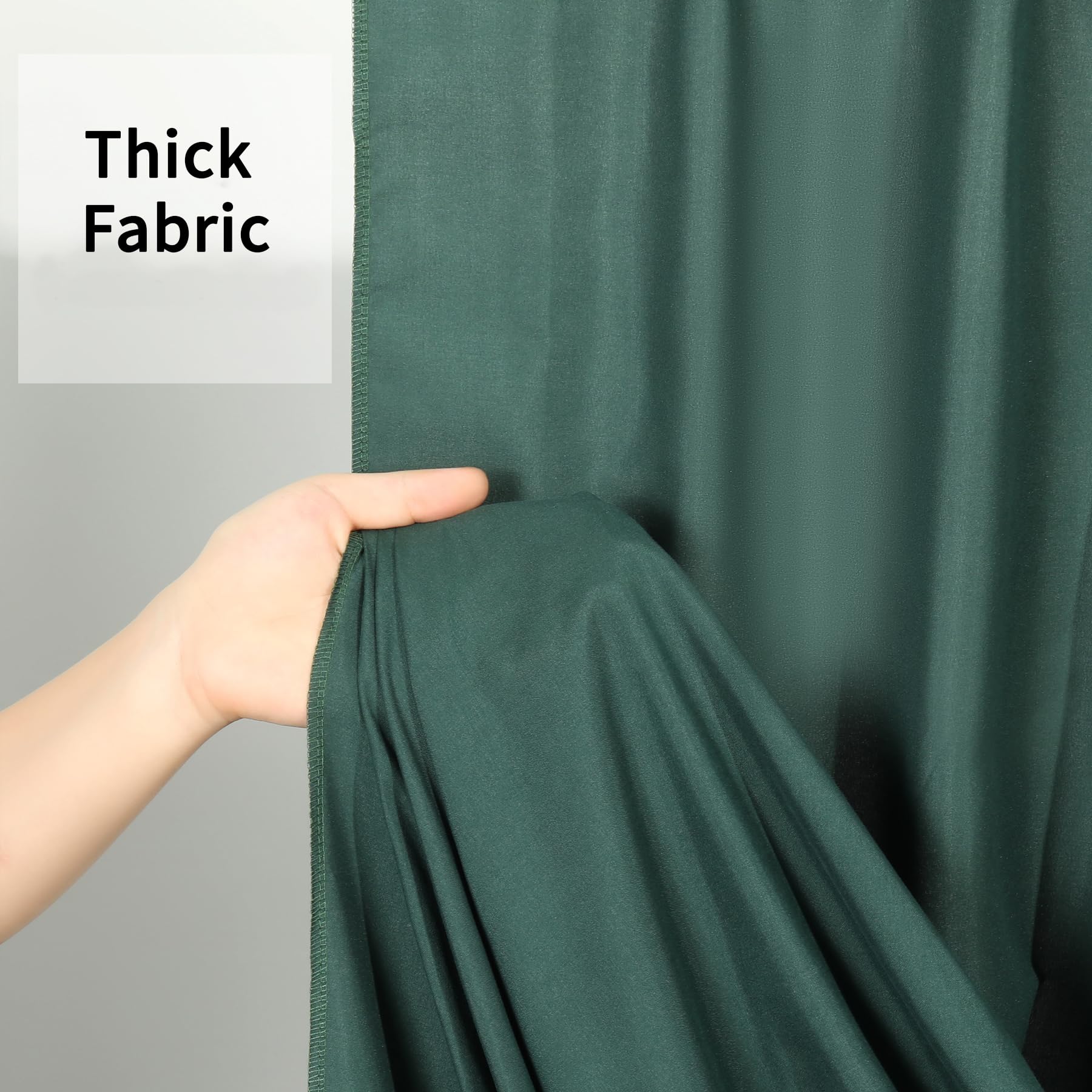 10X10Ft Blackish Green Backdrop Curtain For Wedding Parties Baby Shower Curtain Backdrop For Birthday Party Background Decoratio