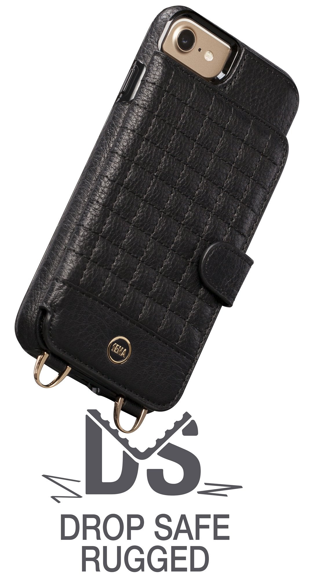 Sena Isa Crossbody Snap On Leather Cell Phone Leather Case For 6/7/8, Red