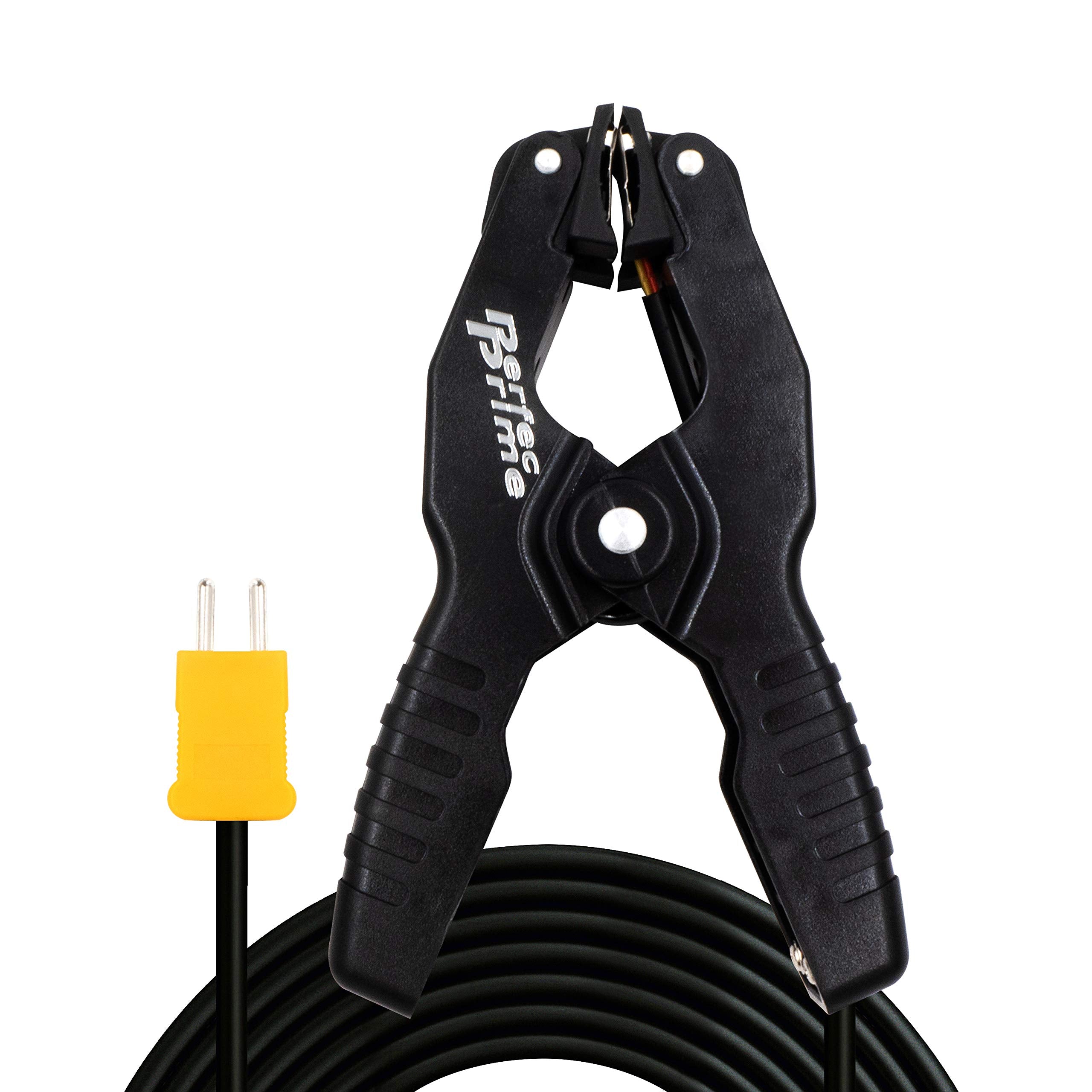 Perfectprime Tl0005, Pipe Clamp Temperature Flat Lead For K Type Probe Thermocouple Sensor In Temperature Range From  40~200C/39