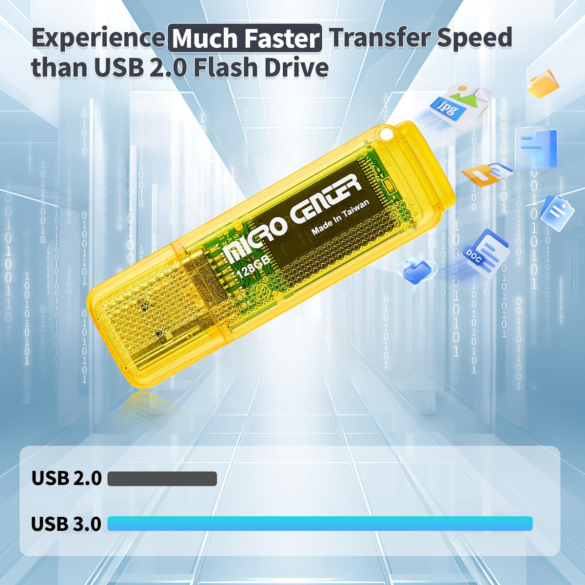 INLAND Micro Center SuperSpeed 128GB 5-Pack Ultra Flash Drive USB 3.0 ...