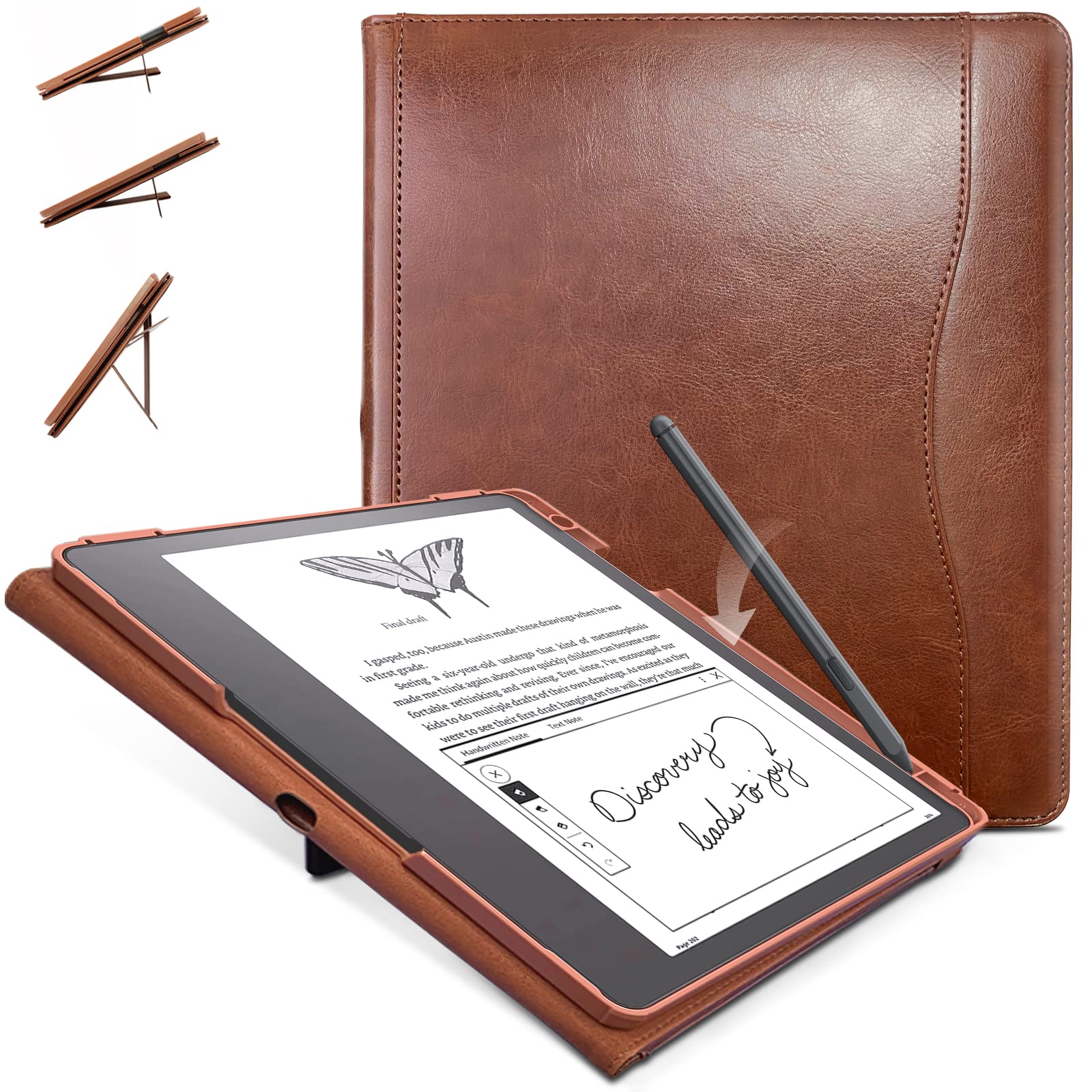 E Net Case Case For Kindle Scribe, Multi Viewing 360 Degree Rotating Cover For Kindle Scribe 10.2 Inch With Stand, Auto Sleep/Wa