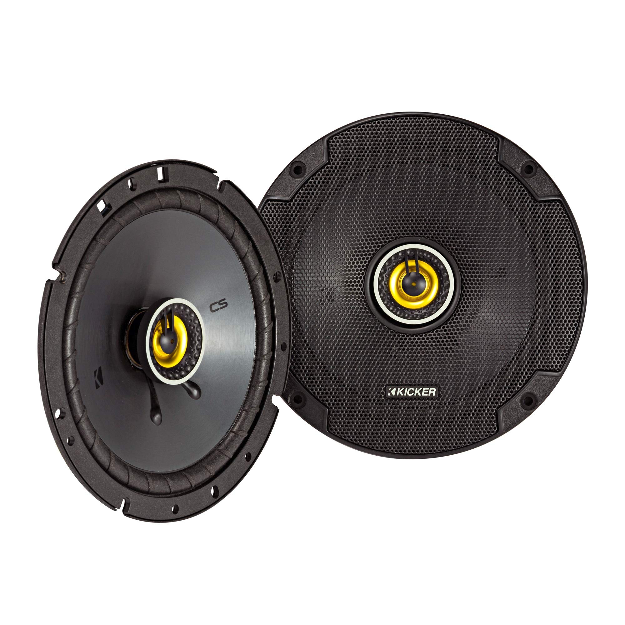 Kicker 46Csc674 Cs Series Csc67 6.75 Inch (165Mm) Coaxial Speakers, 4 Ohm (Pair)