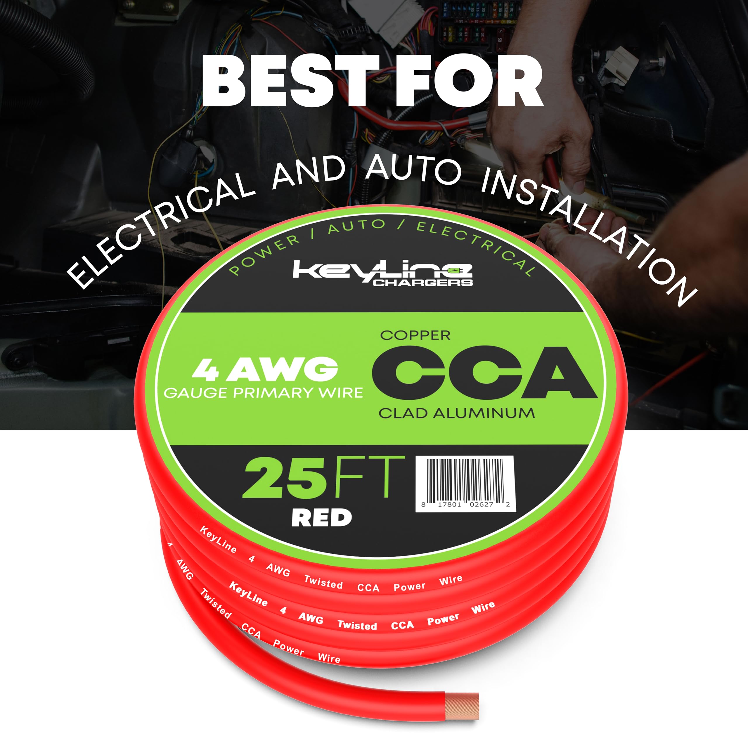 4 Gauge Wire   25Ft Red | 4 Gauge Amp Wire, Battery Cable, Marine Speaker Wire, Solar Cables For Rv Trailer, Car Audio Speaker C