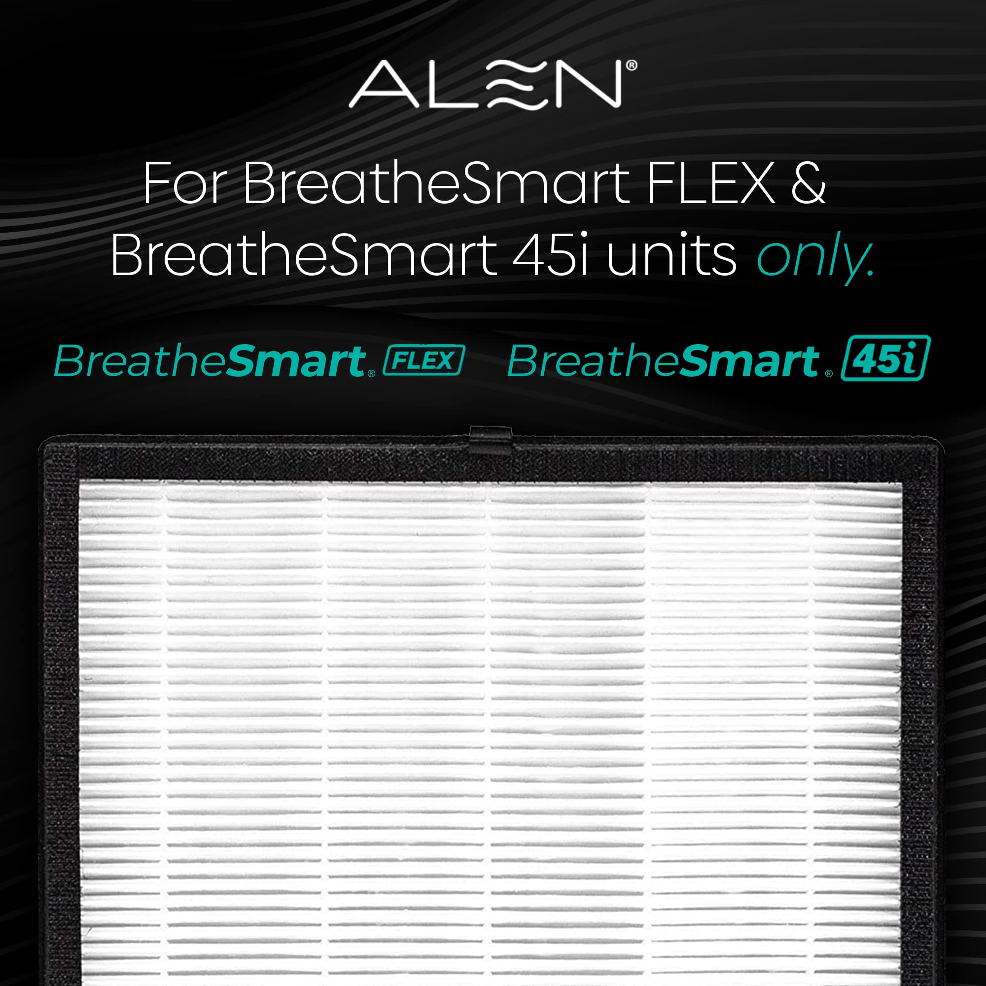 Alen Air Filter Fl40 H Voc/Smoke Replacement Hepa Filter For Breathesmart 45I & Flex Air Purifier Captures Allergens & Mold + Vo