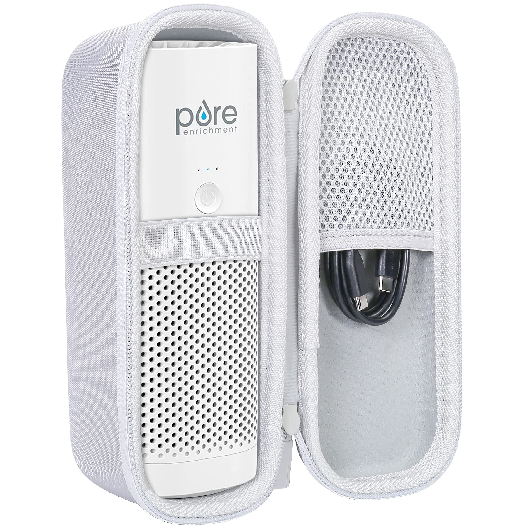 Co2Crea Hard Case Compatible With Pure Enrichment Purezone Mini Portable Air Purifier (White Case)