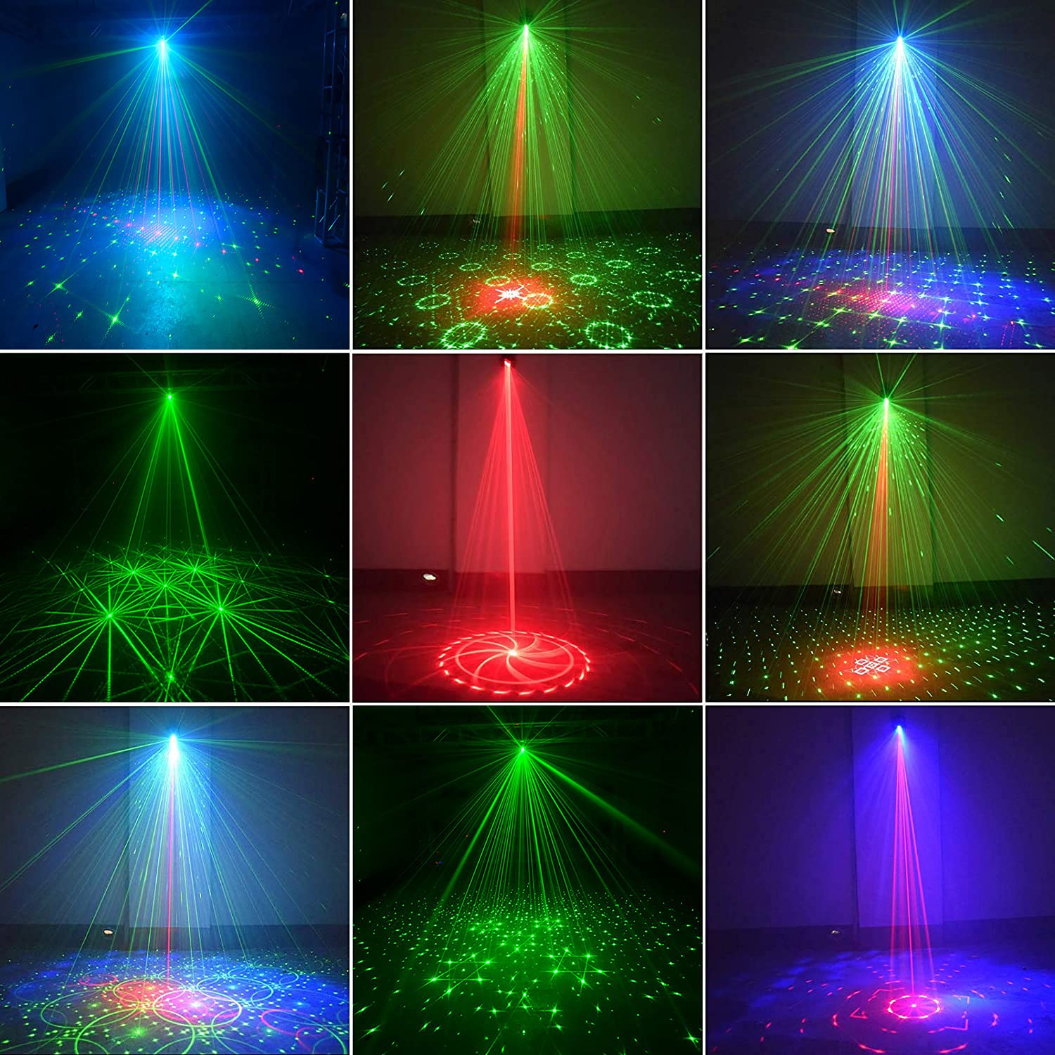 Laser Lights For Party   Laser Light Show Projector For Christmas Halloween, Disco Ball Dj Lights, Sound Activated Strobe Light