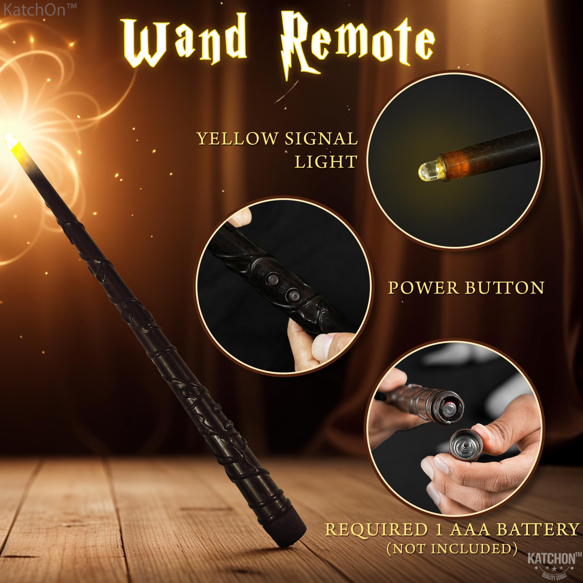 Katchon, Halloween Floating Candles With Wand Remote   12 Pcs, Magic Flickering Warm Light Flameless Floating Led Candle | Hallo