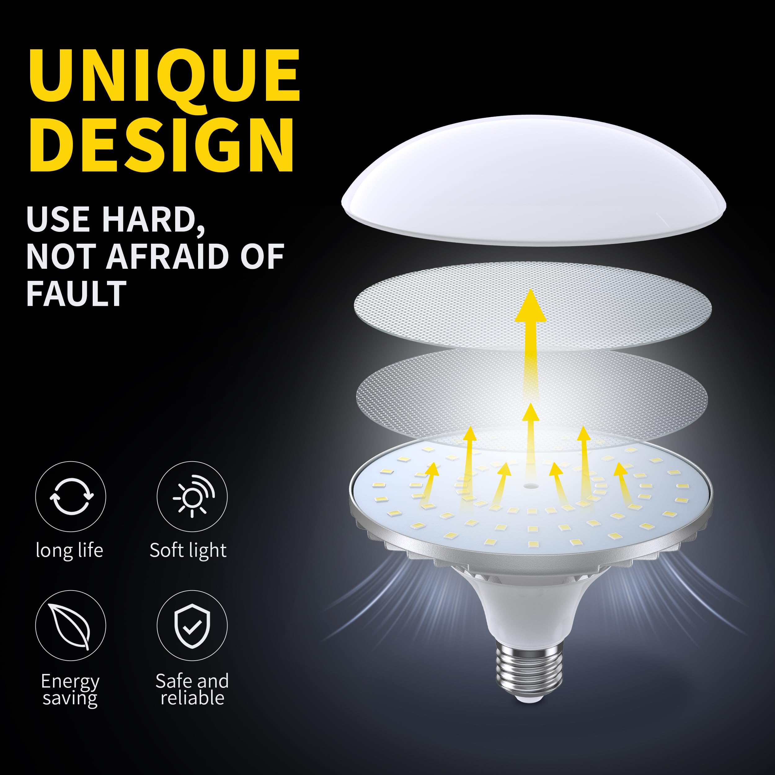 Raleno Softbox Lighting Kit, 16'' X 16'' Photography Studio Equipment With Led Bulb (50W | 5500K | 97 Cri | Tlci=97), Continuous