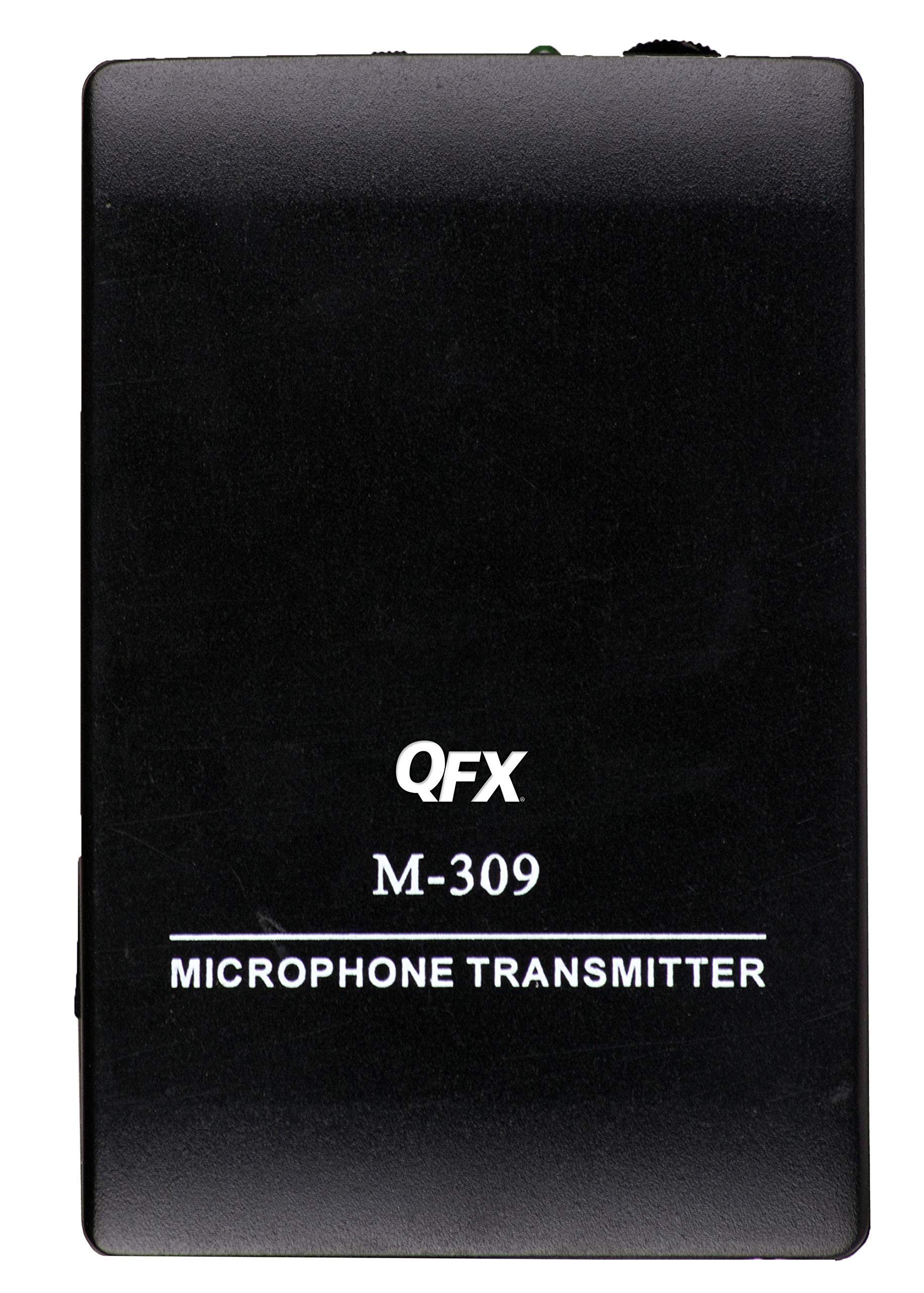 Qfx M 309 Wireless Professional Microphone System With Headset & Lapel Microphones, Black