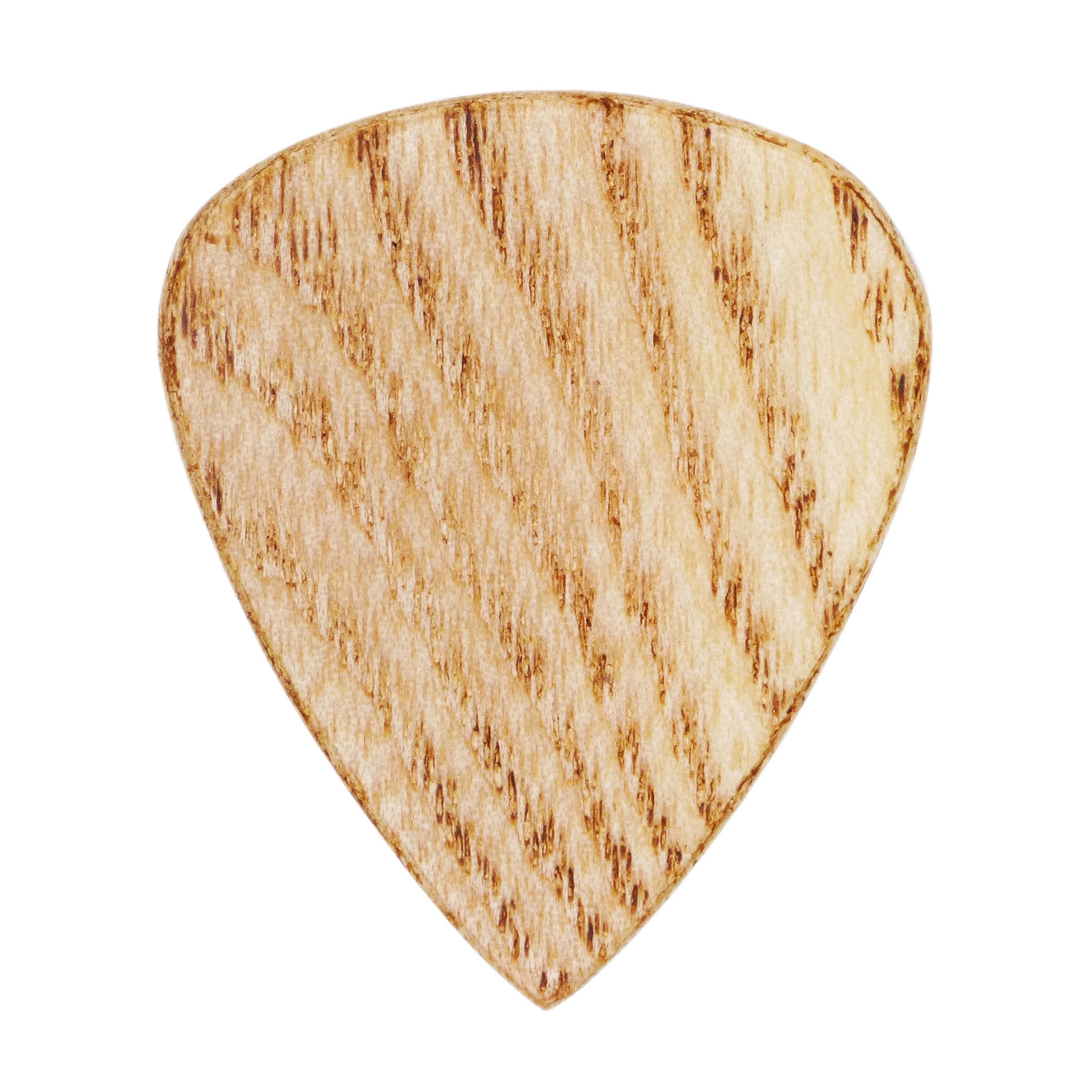 Ash Wood Guitar Or Bass Pick   1.5 Mm Heavy Gauge   351 Shape   Natural Finish Handmade Specialty Exotic Plectrum   24 Pack New