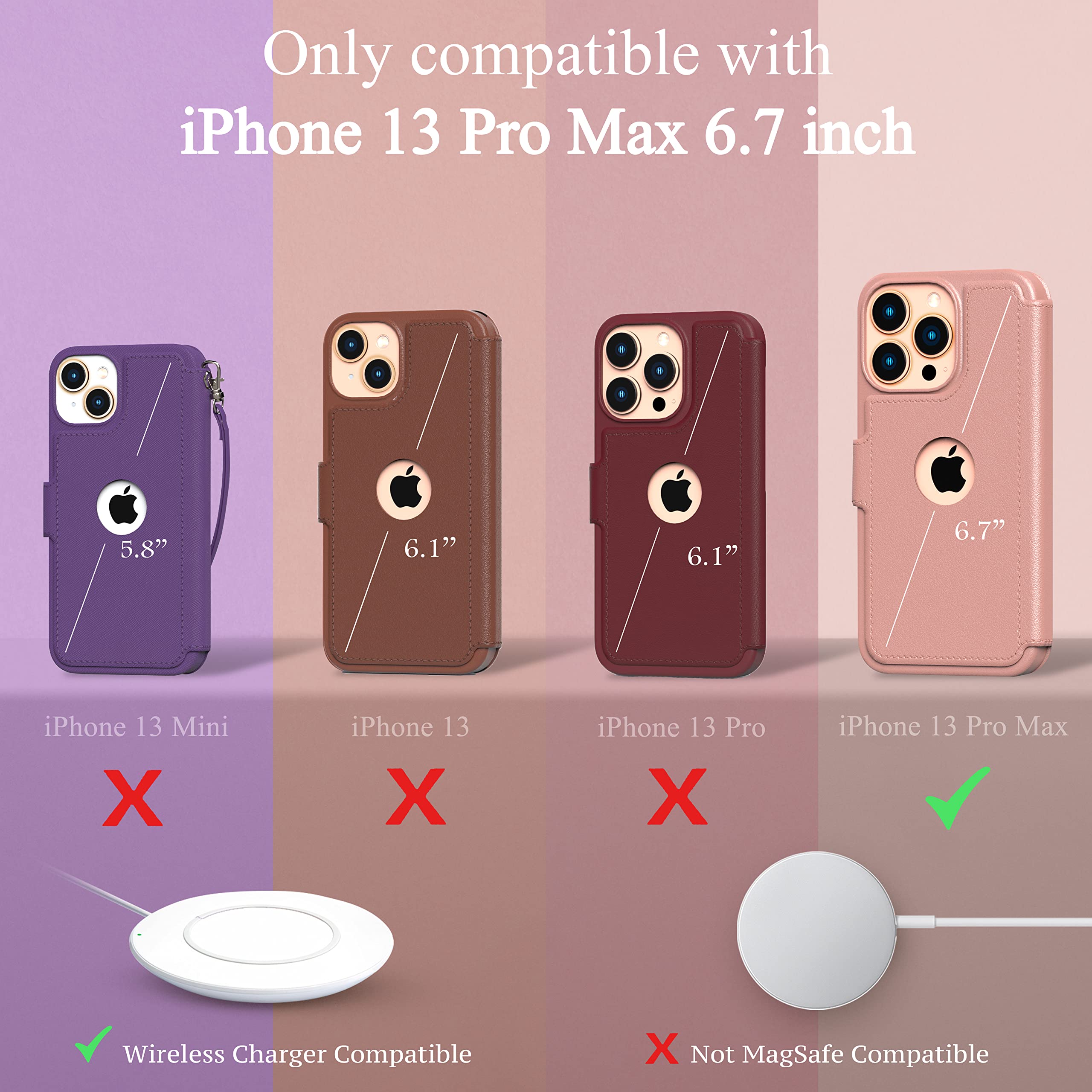 Lupa Legacy Iphone 13 Pro Max Case Wallet   Case With Card Holder   [Slim + Durable] For Women And Men   Flip Cell Phone Case