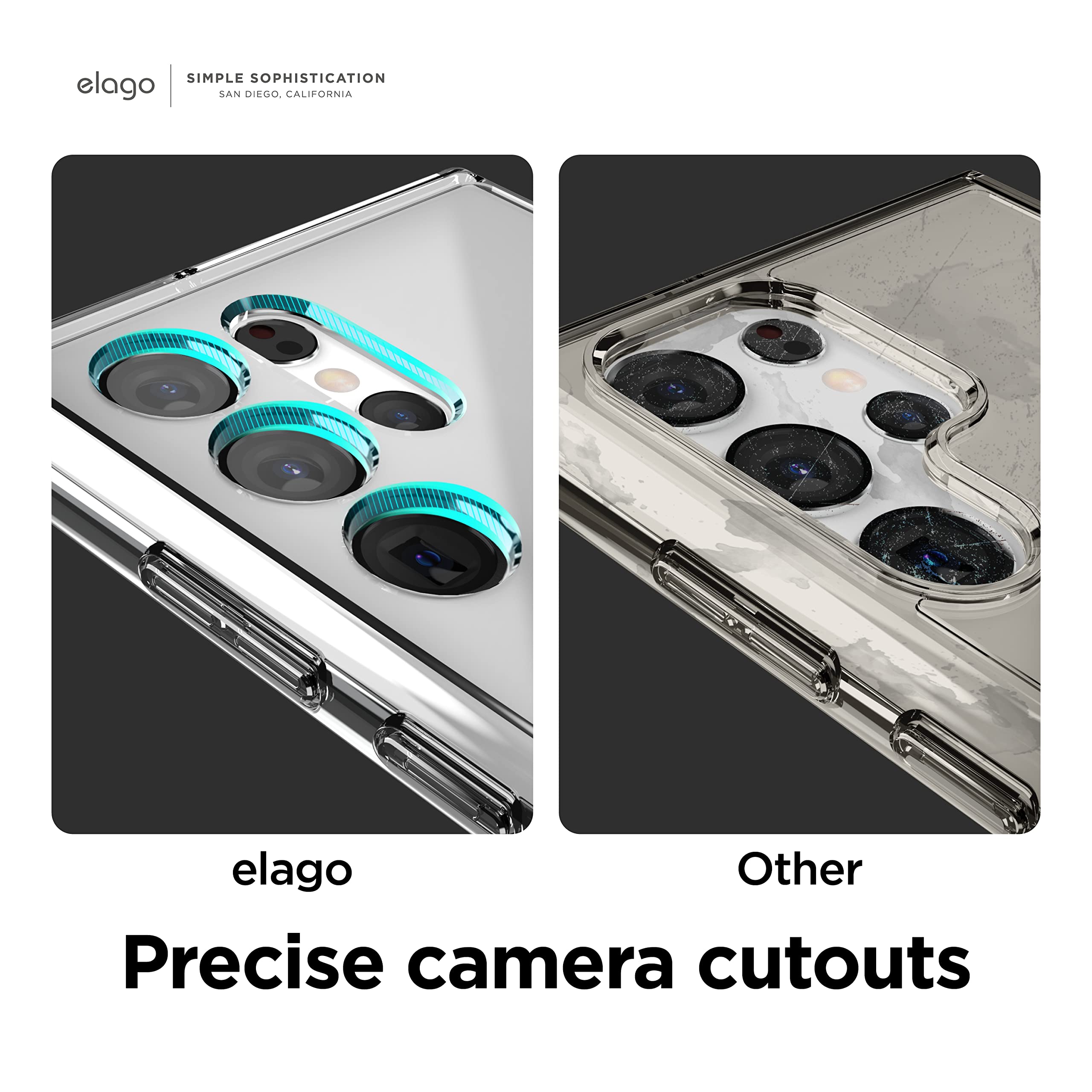 Elago Clear Case Designed For Samsung Galaxy S22 Ultra   Precise Camera Cutouts, Sleek And Light Design, Protective Case, Shockp