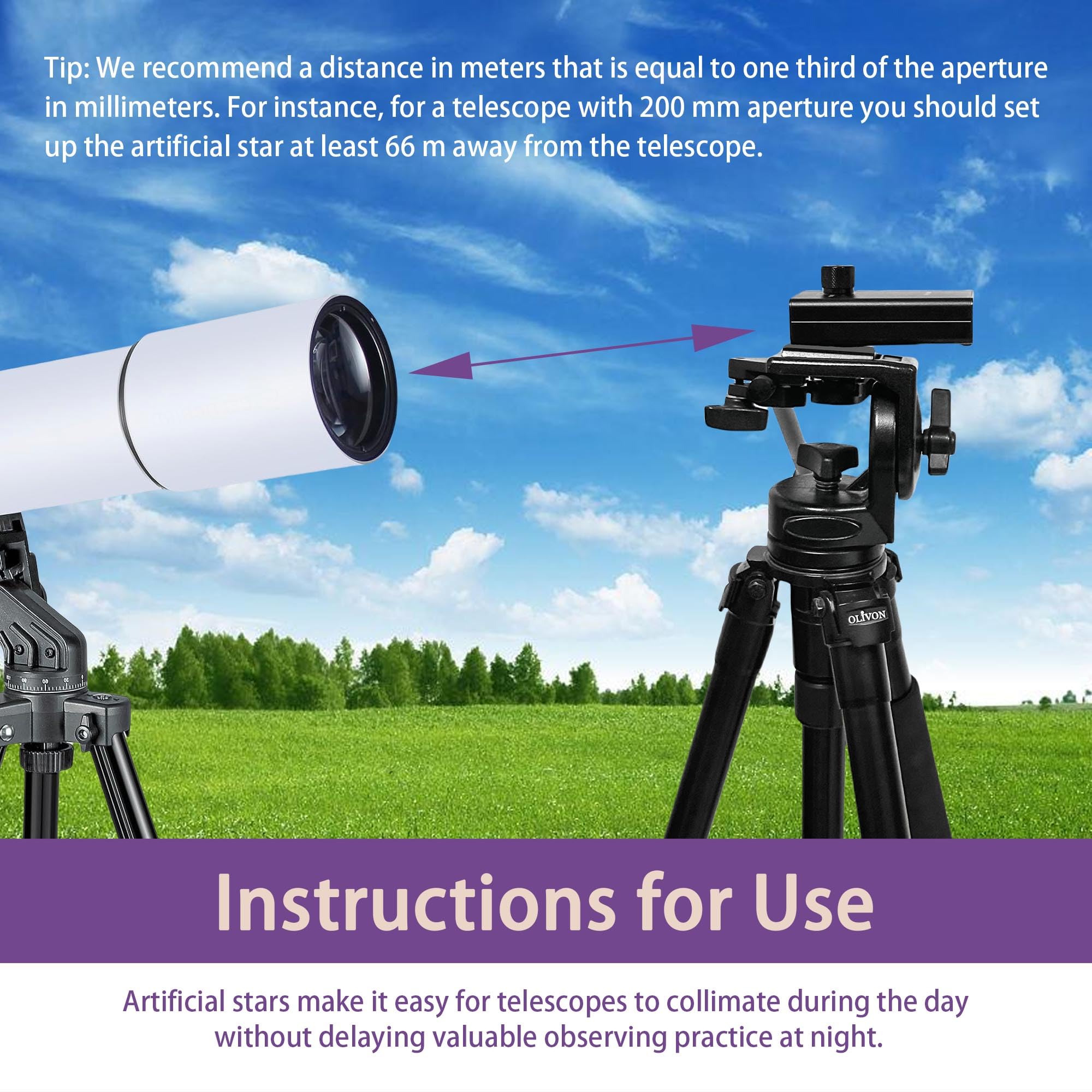 Astromania Artificial Star Dimmable For Telescope Tests And Collimation   Provides Perfect Adjustment Of Your Telescope And Offe